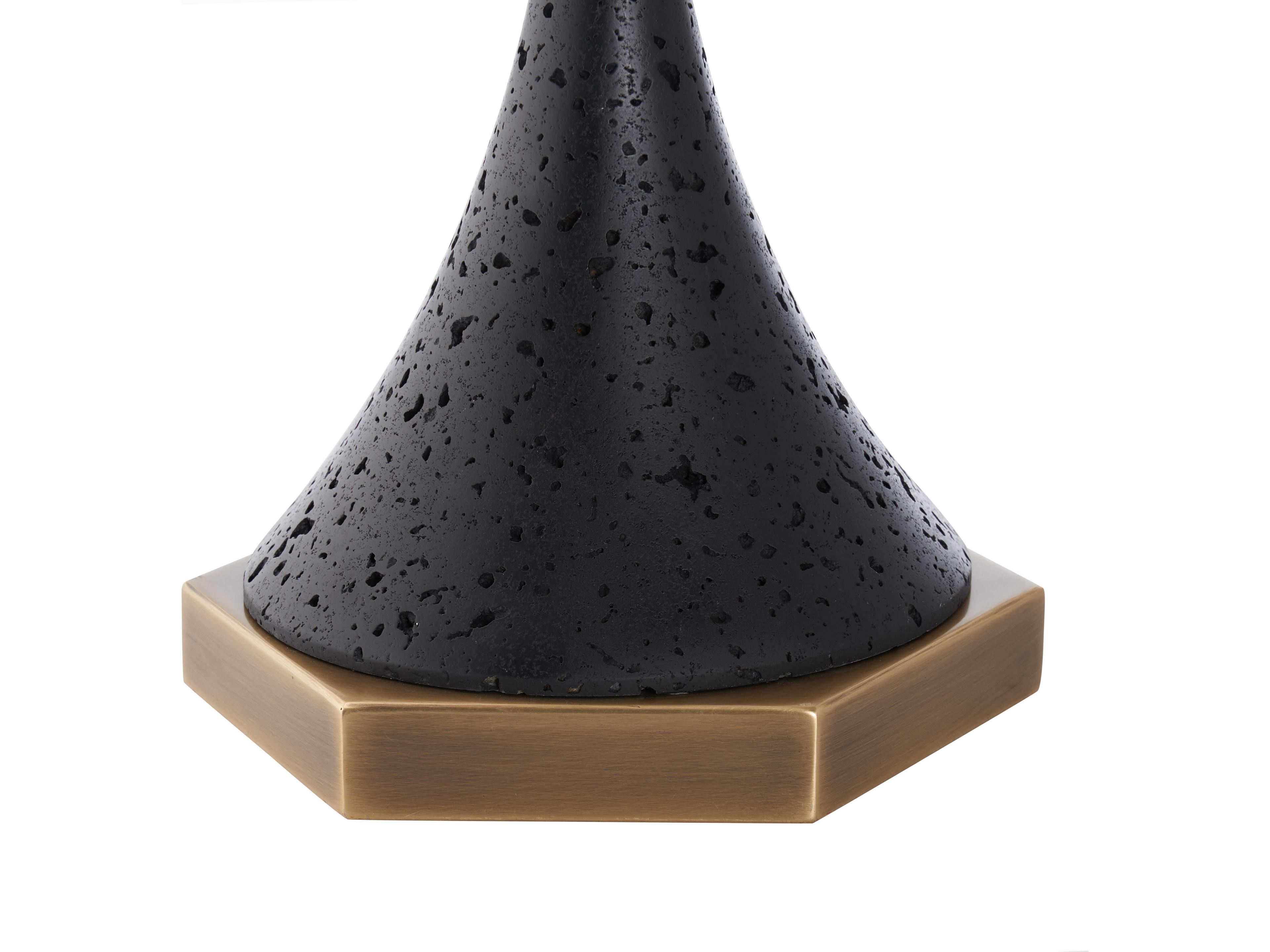 Wildwood Black Linen Table Lamp