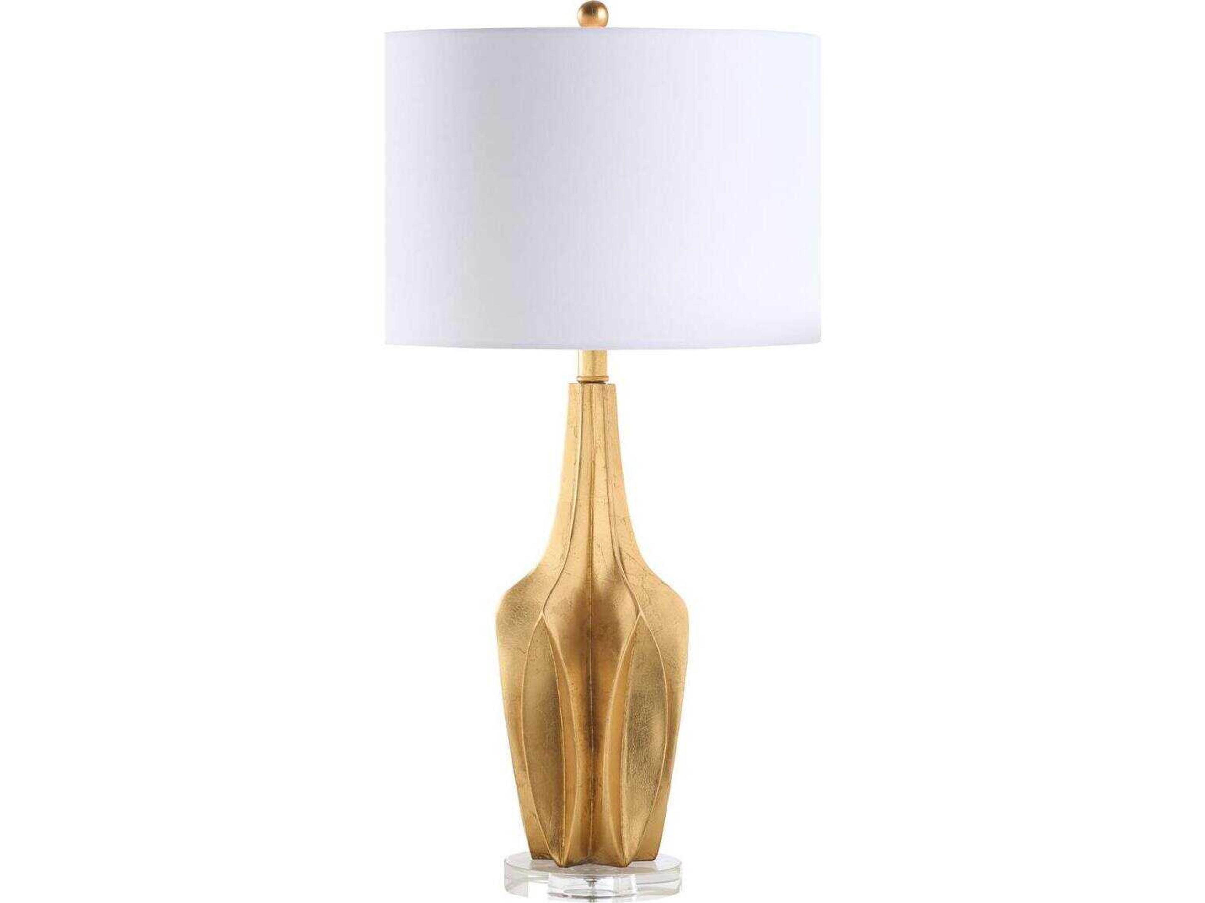Gold Linen Table Lamp