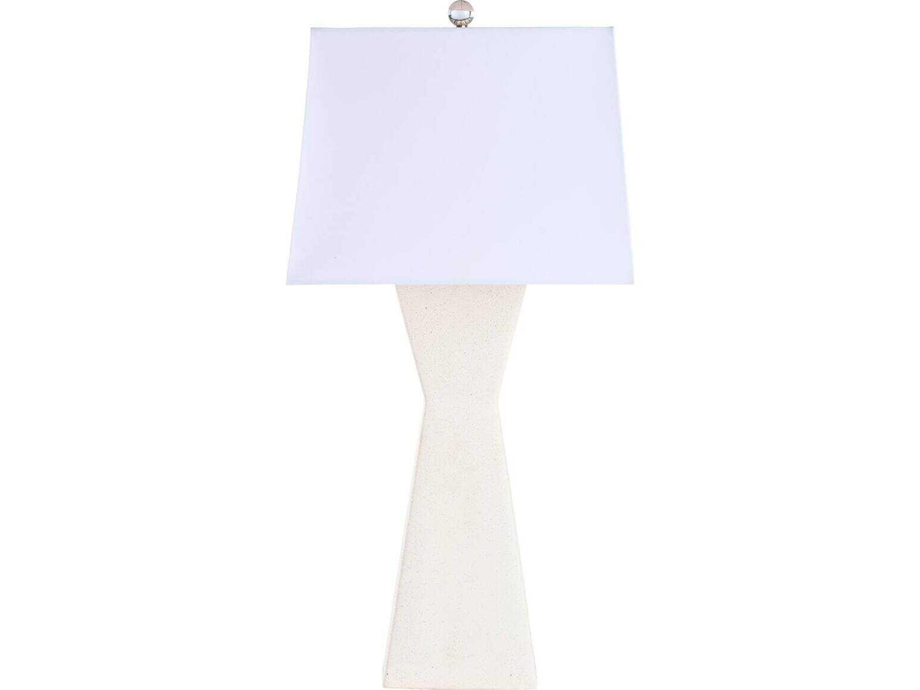 Wildwood White cream Linen Table Lamp