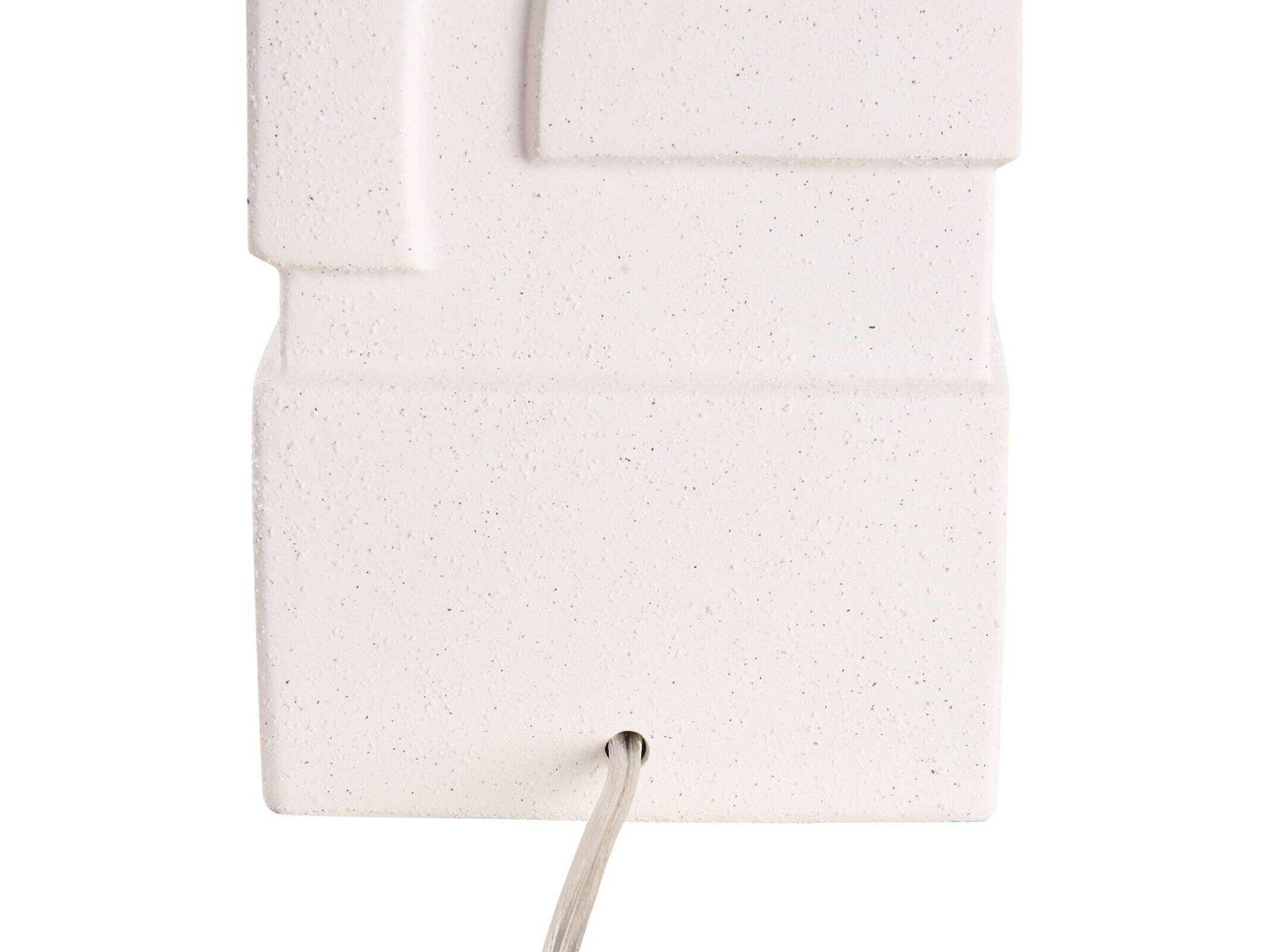 Wildwood White cream Linen Table Lamp