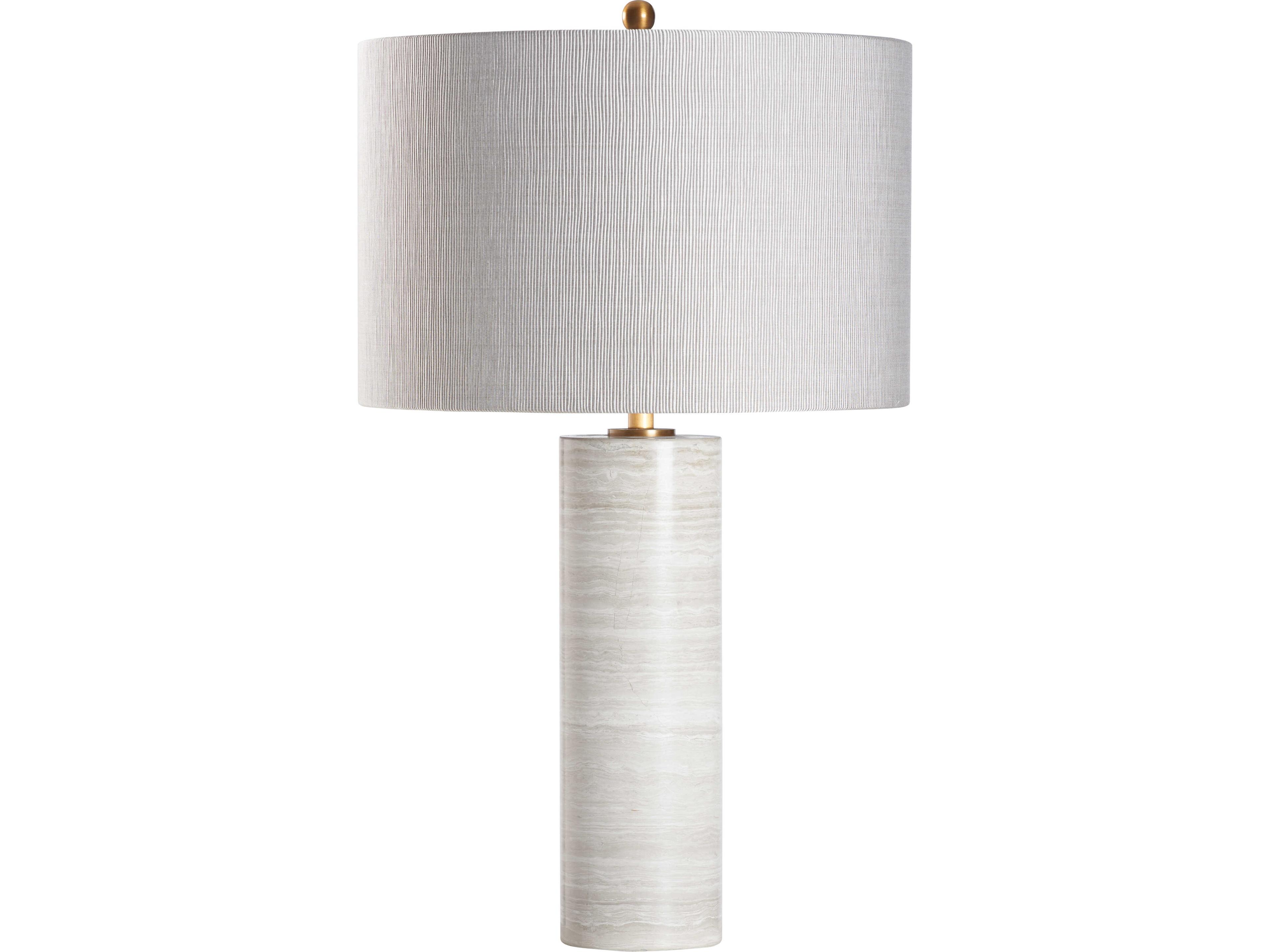 Wildwood White cream Silkette Table Lamp