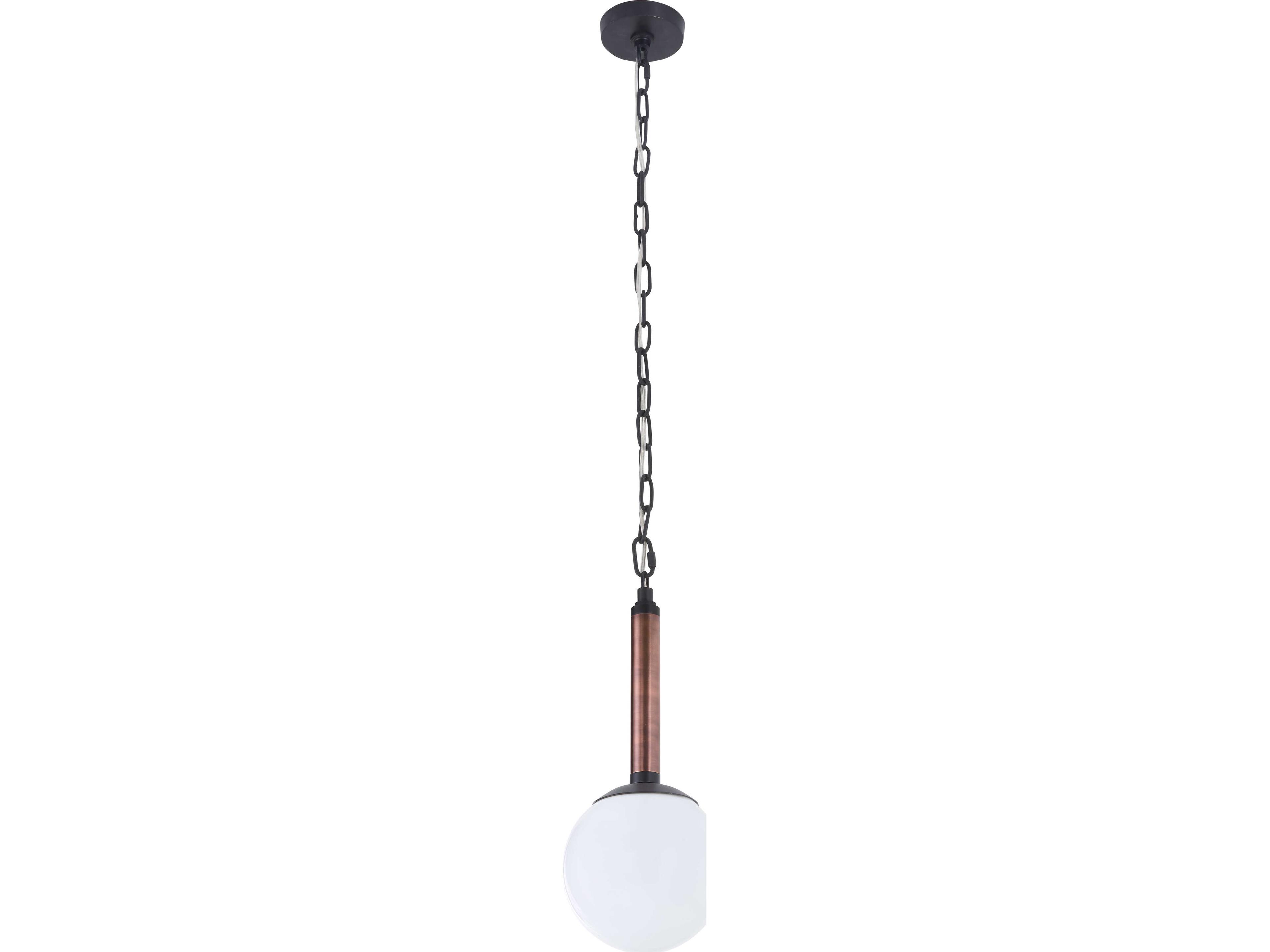Wildwood 1-Light Black Globe Mini Pendant