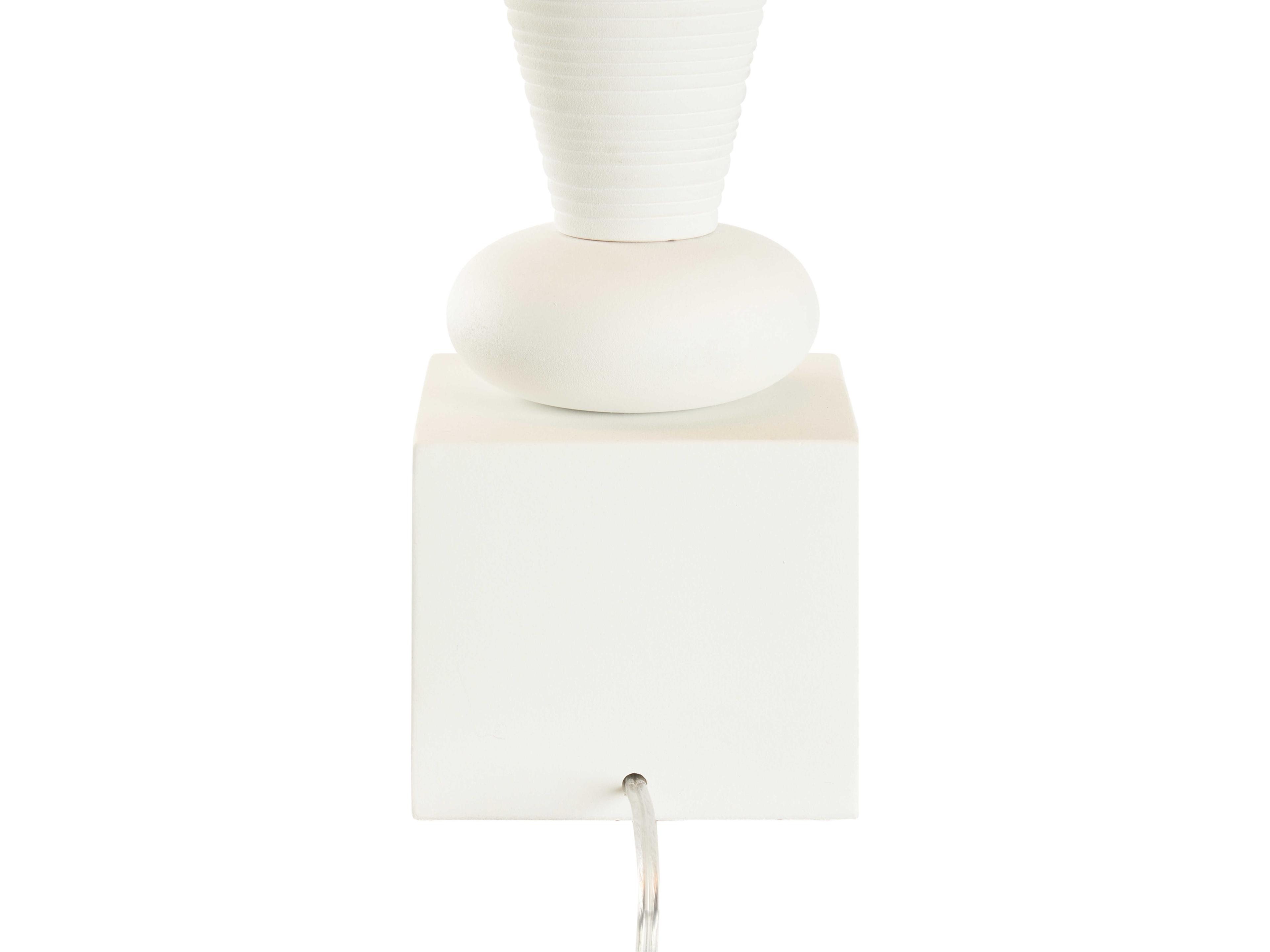 Wildwood White cream Linen Table Lamp
