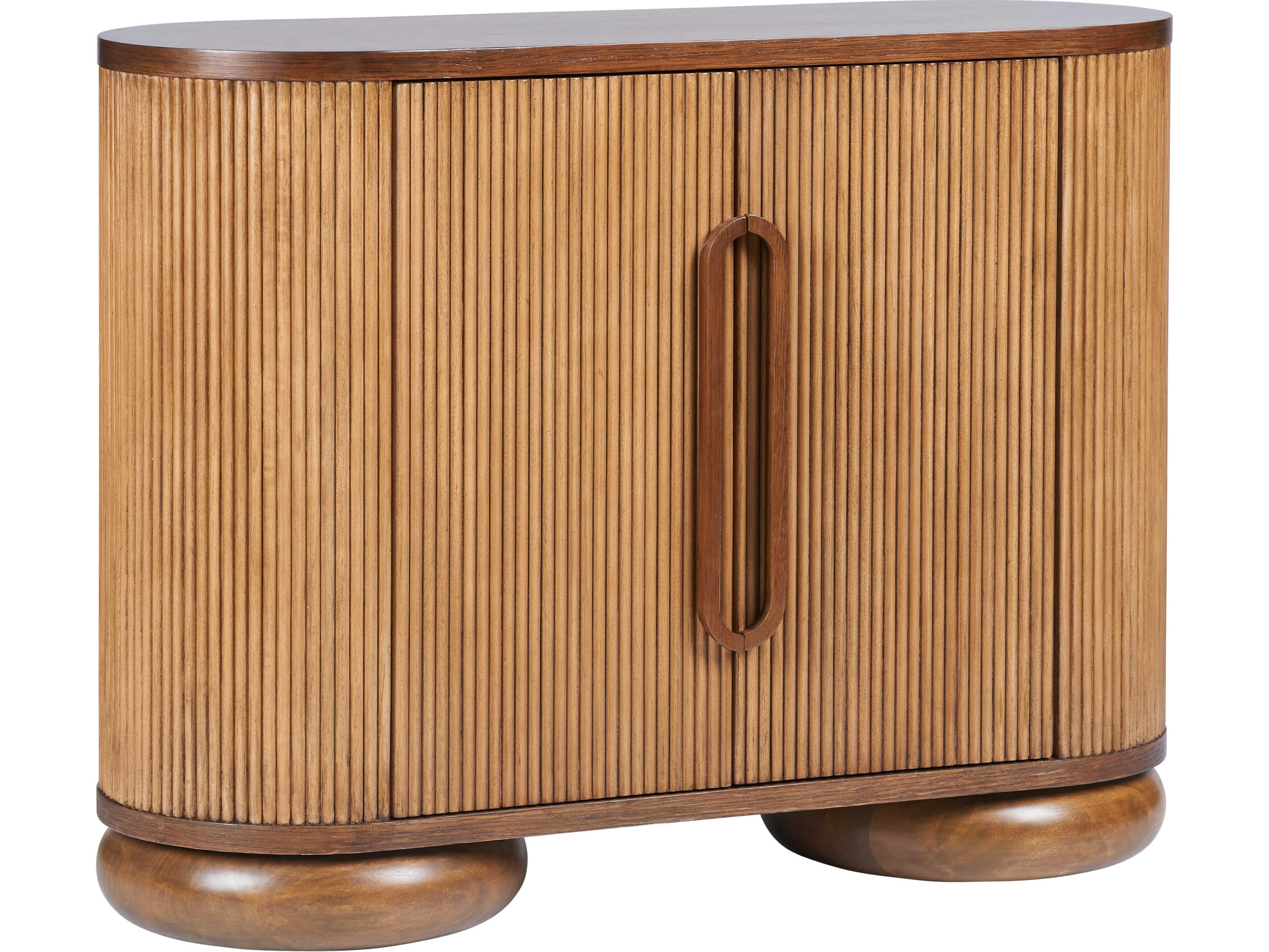 Brown Walnut Wood Accent Chest