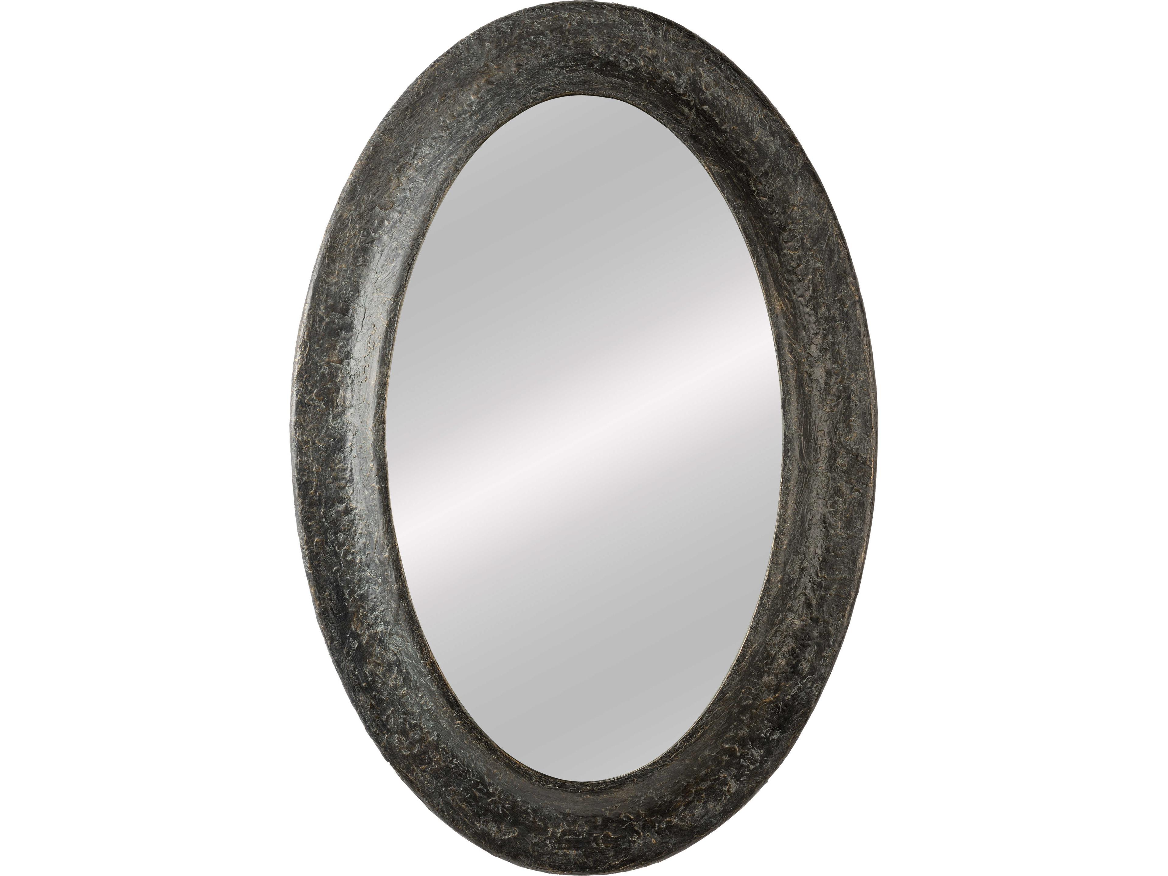 Brown Wall Mirror Oval
