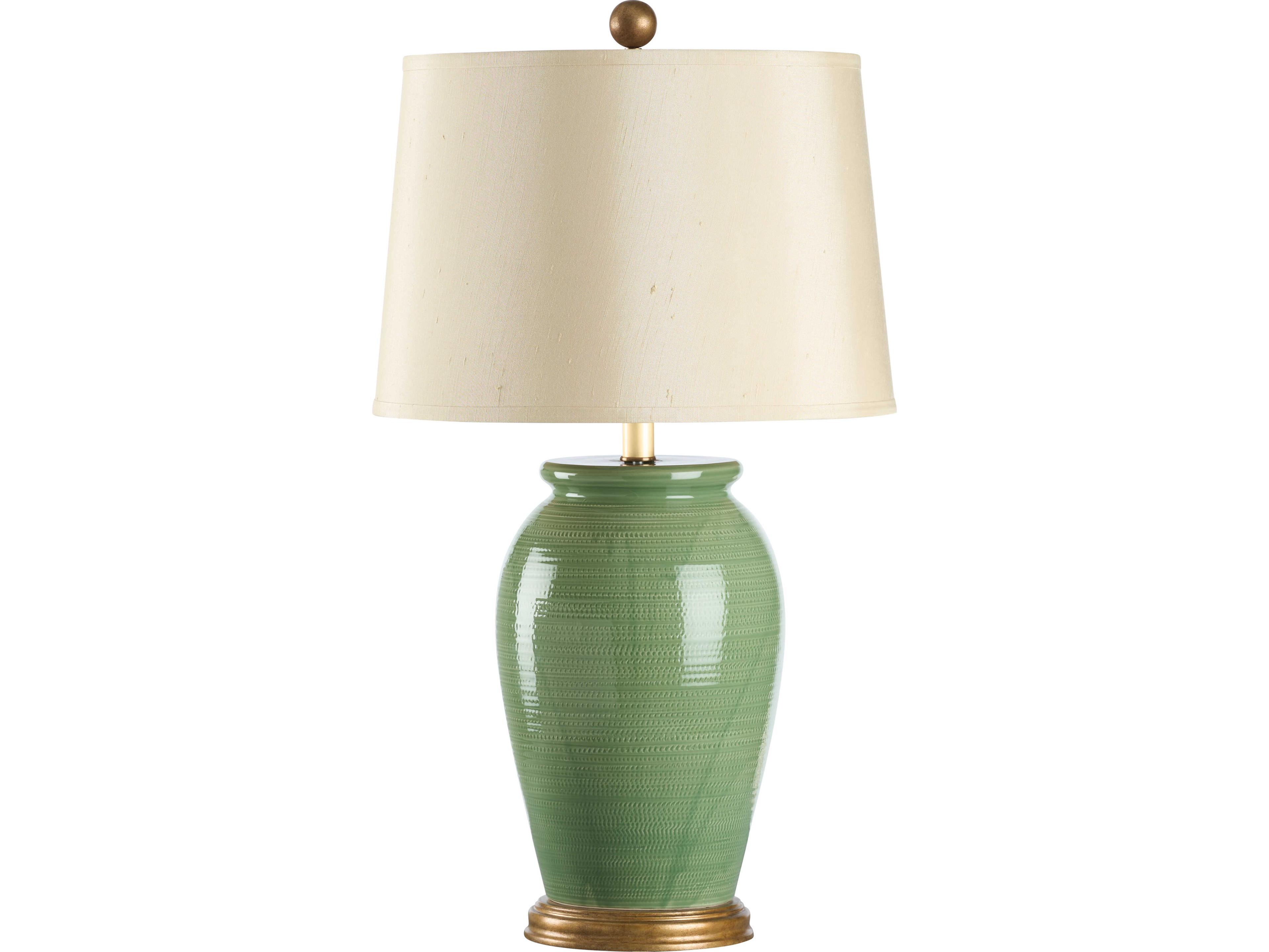 Wildwood Green Silkette Table Lamp