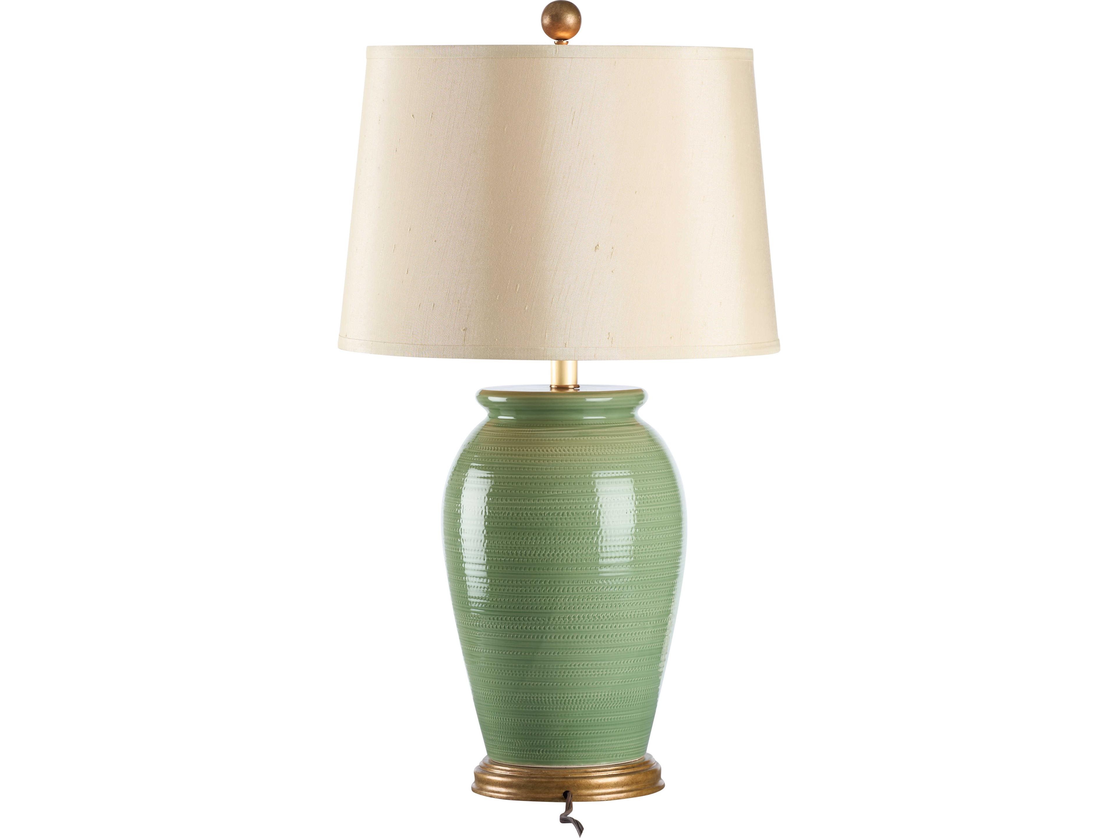 Wildwood Green Silkette Table Lamp