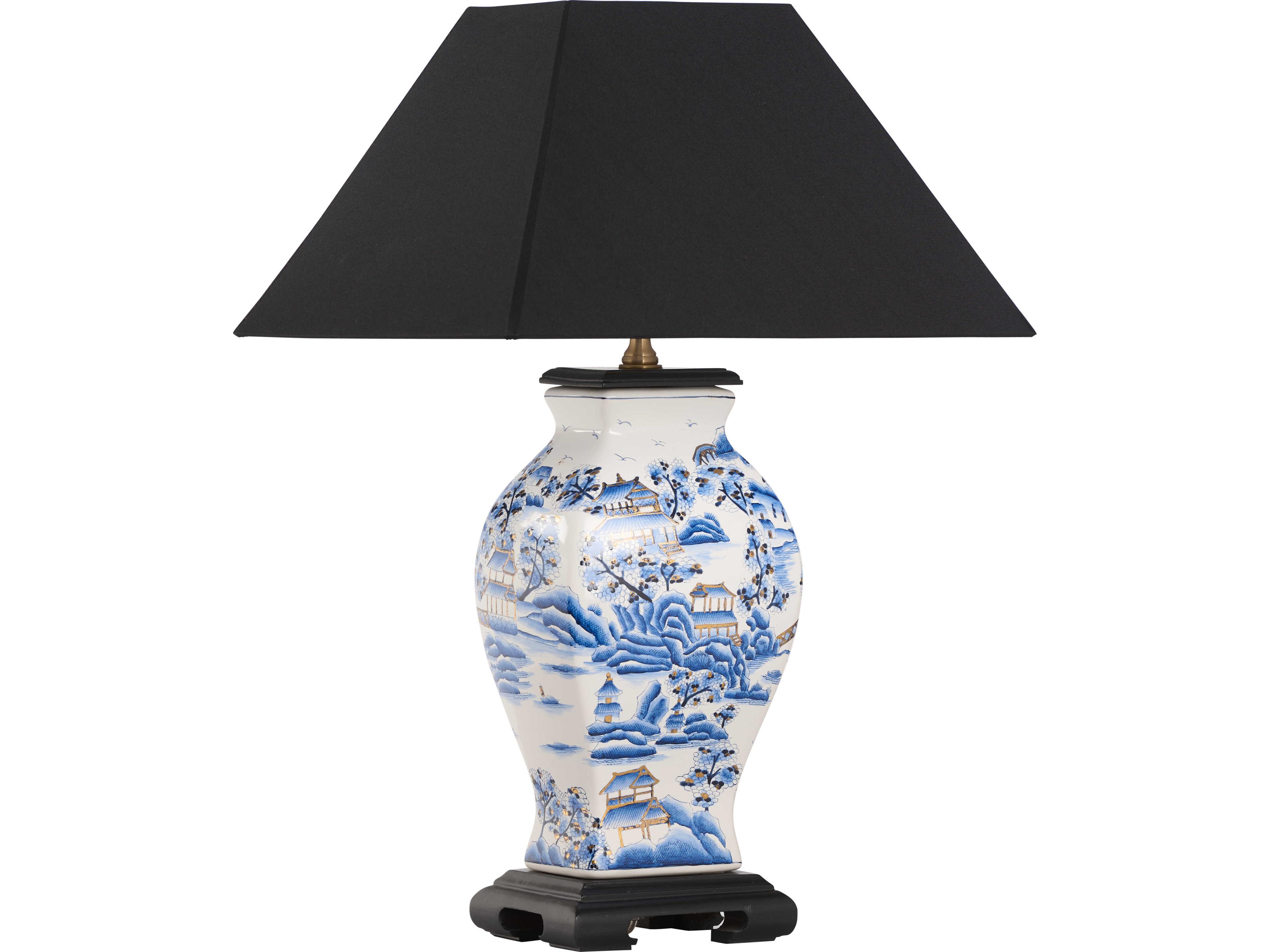 Wildwood Blue Silkette Table Lamp