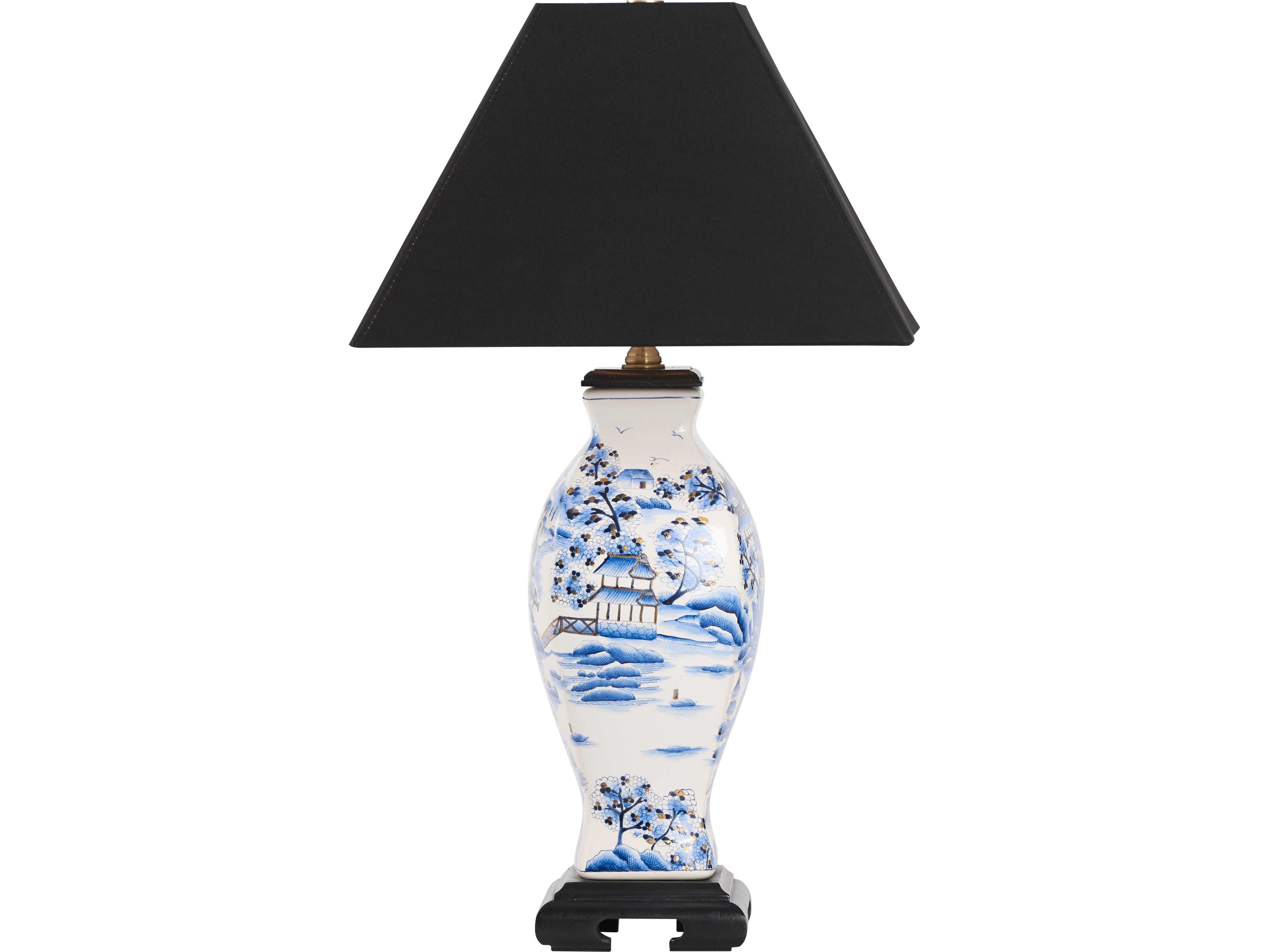 Wildwood Blue Silkette Table Lamp