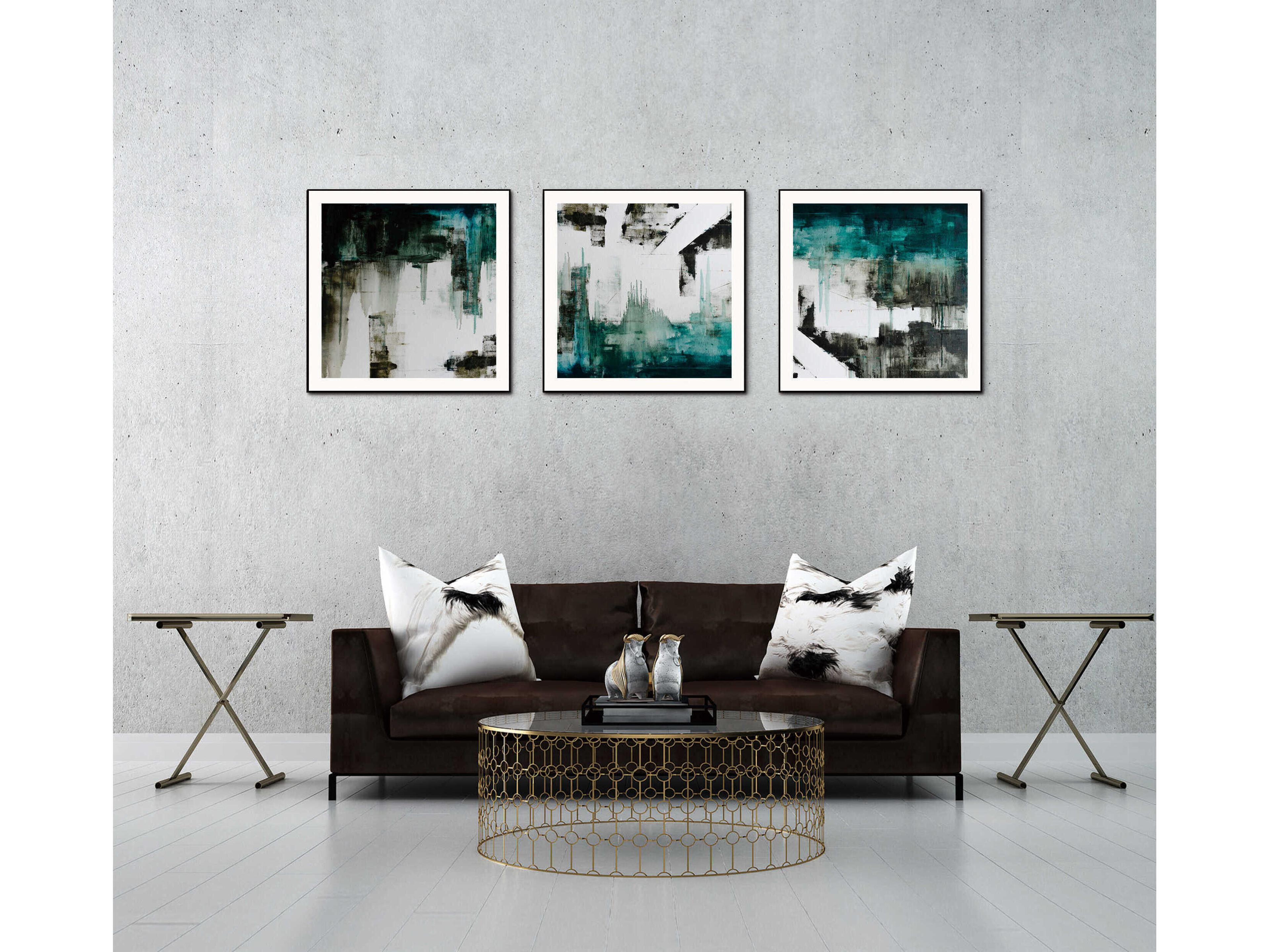 Whiteline Modern Living Maia 3-Piece Canvas Wall Art