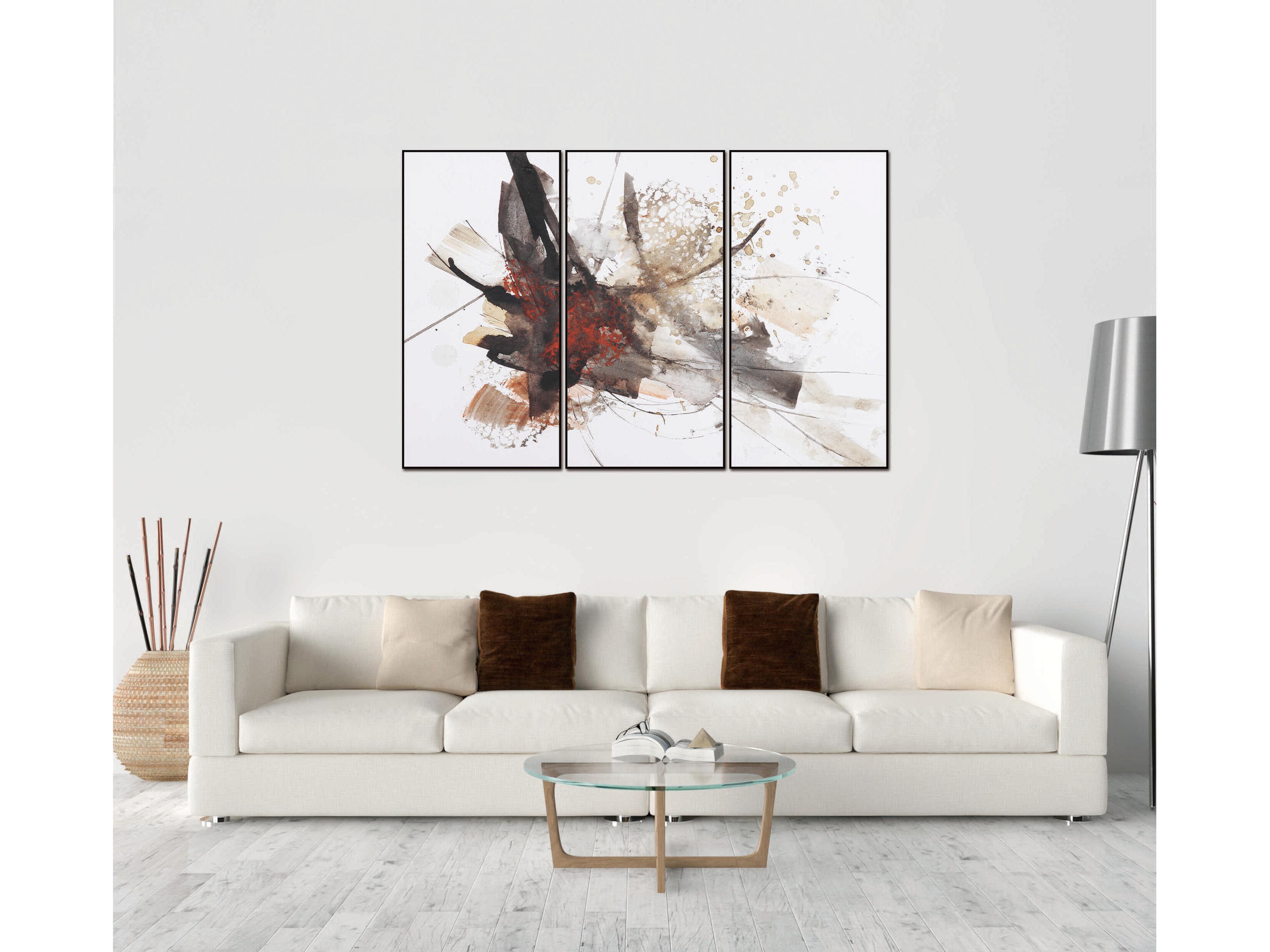 Whiteline Modern Living Freya 3-Piece Canvas Wall Art