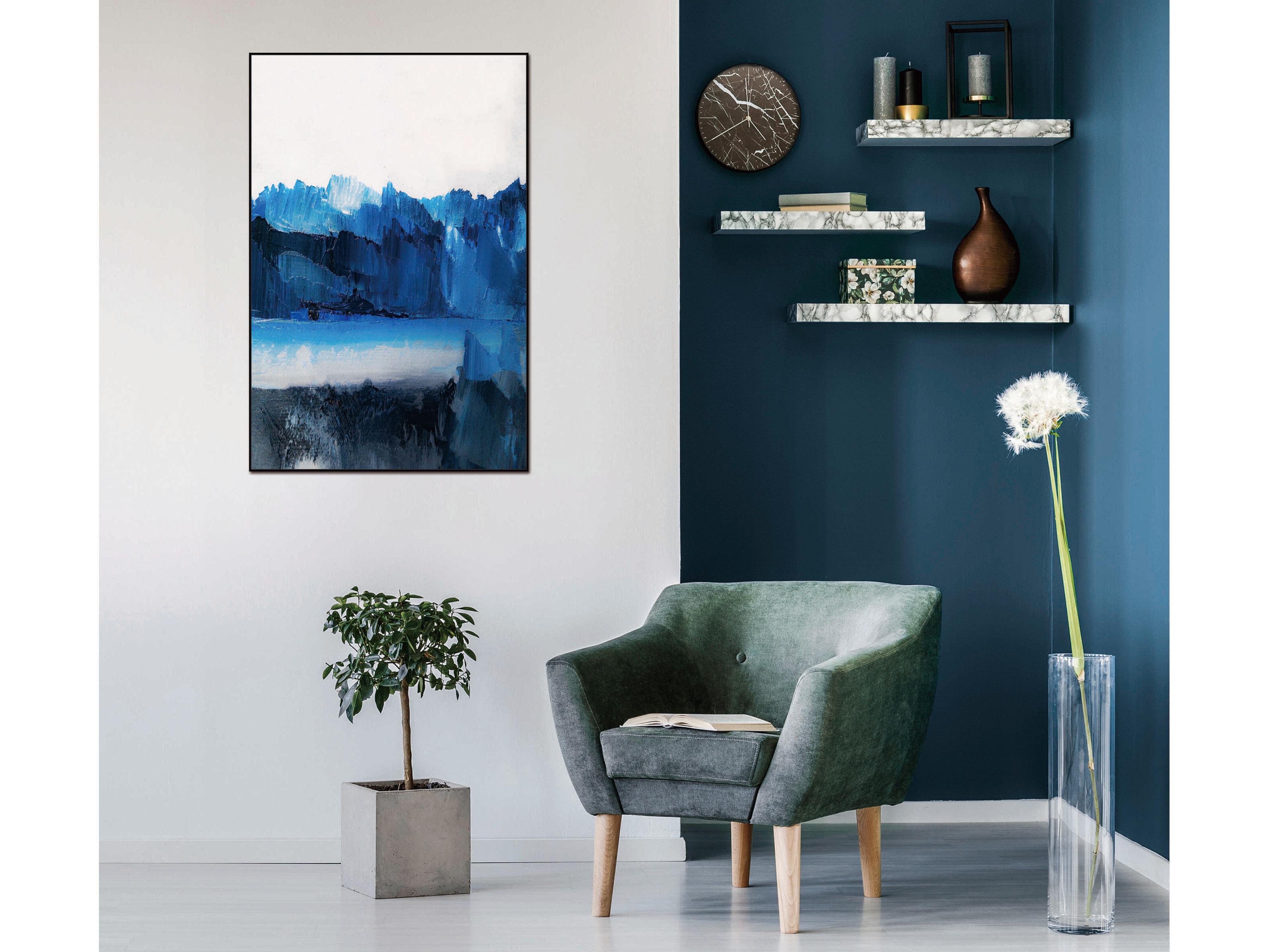 Whiteline Modern Living Azul Canvas Wall Art