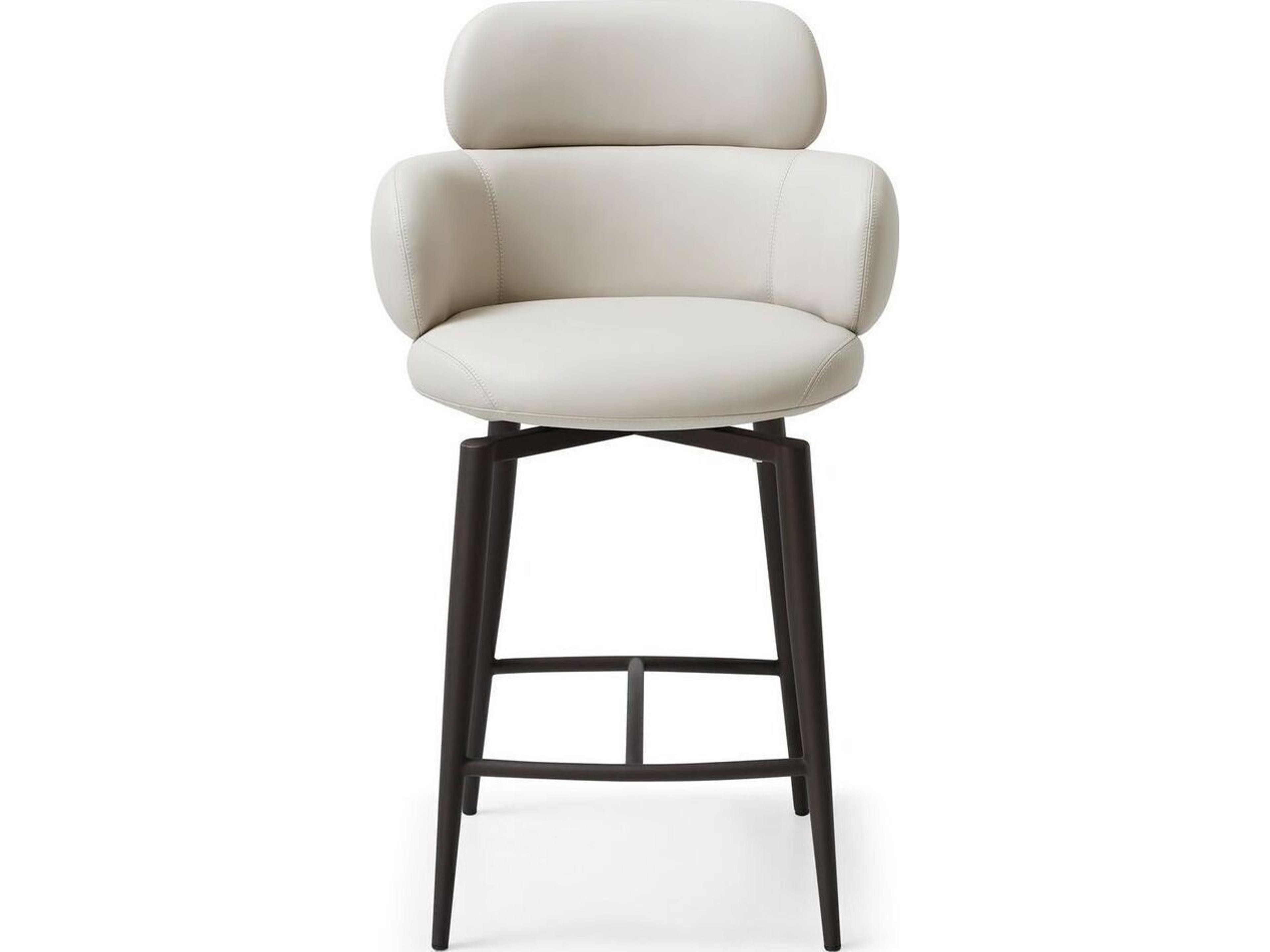 Como Upholstered Swivel Counter Stool