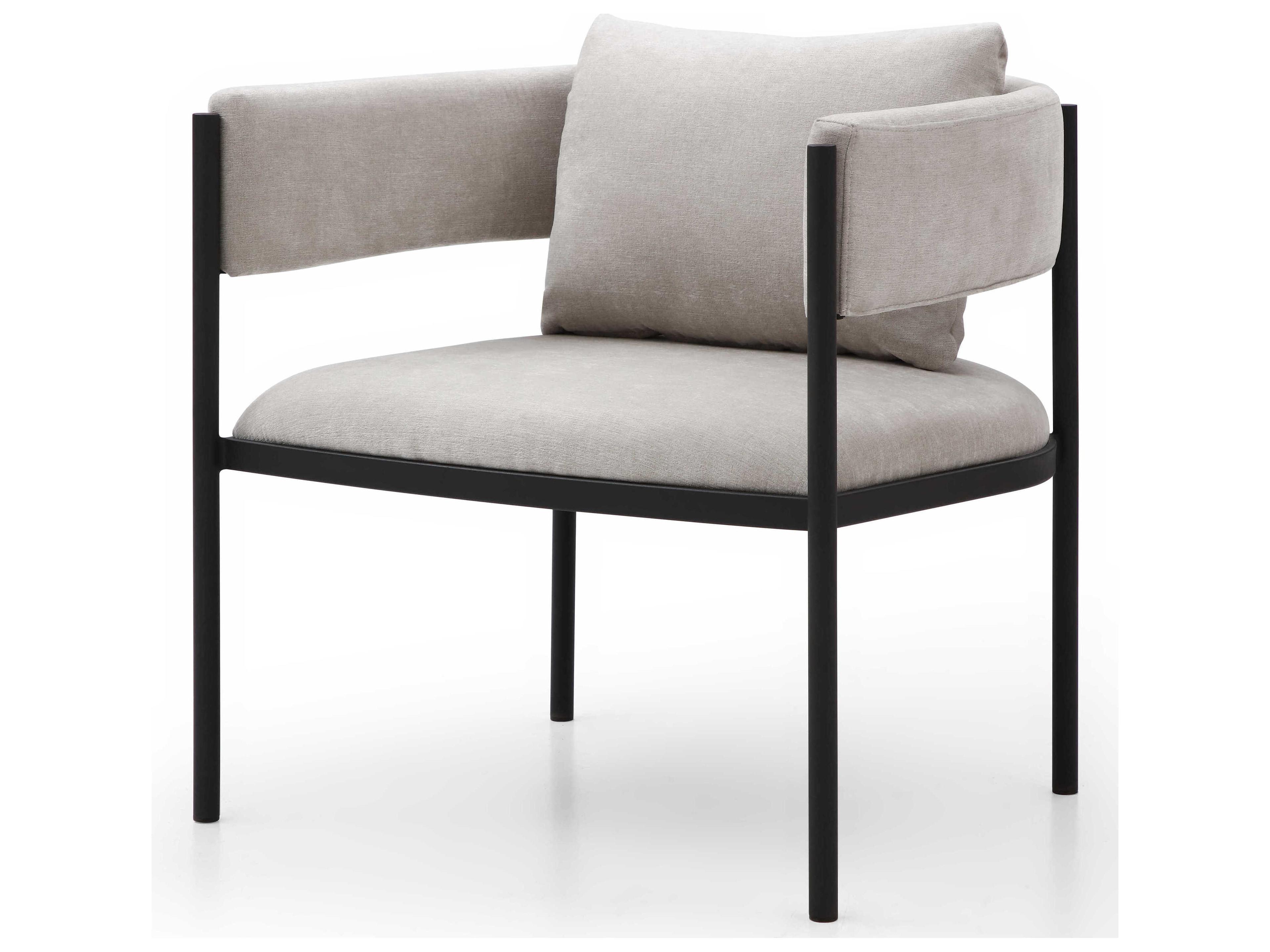 Whiteline Modern Living Envie Envie Gray Accent Chair Set of 2