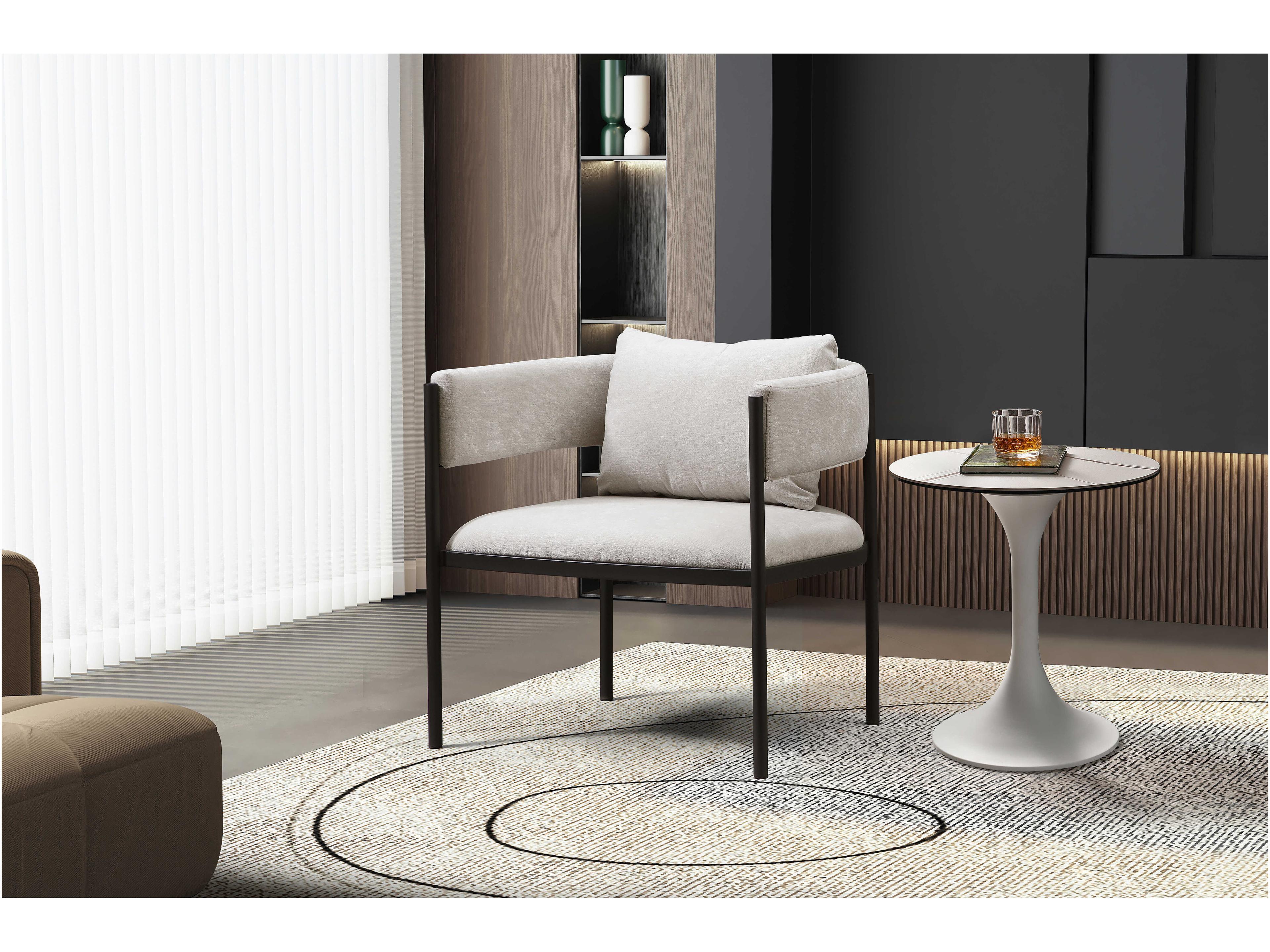 Whiteline Modern Living Envie Envie Gray Accent Chair Set of 2