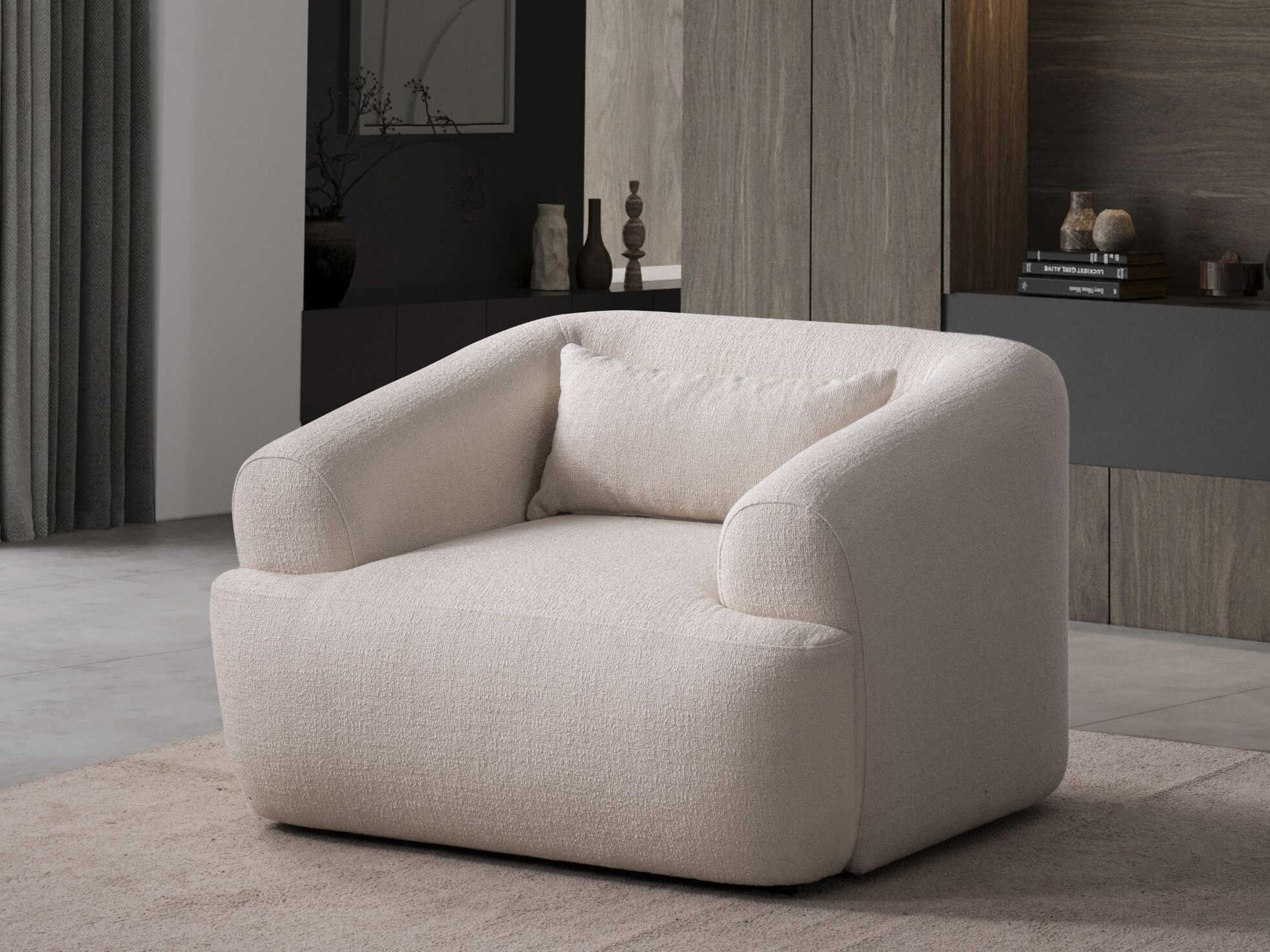 Whiteline Modern Living Larissa White Accent Chair