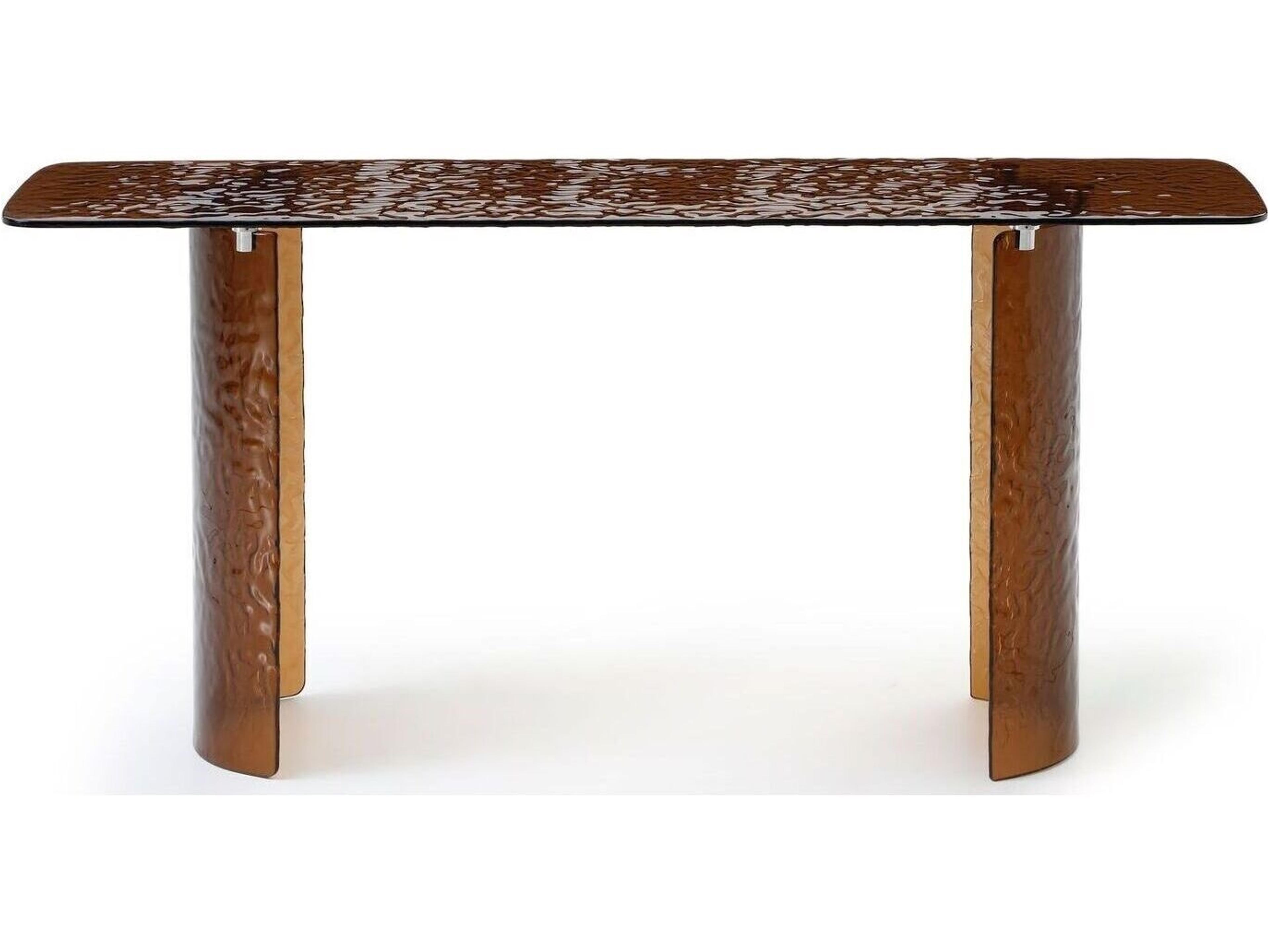 Rivelle Rectangular Glass Console Table