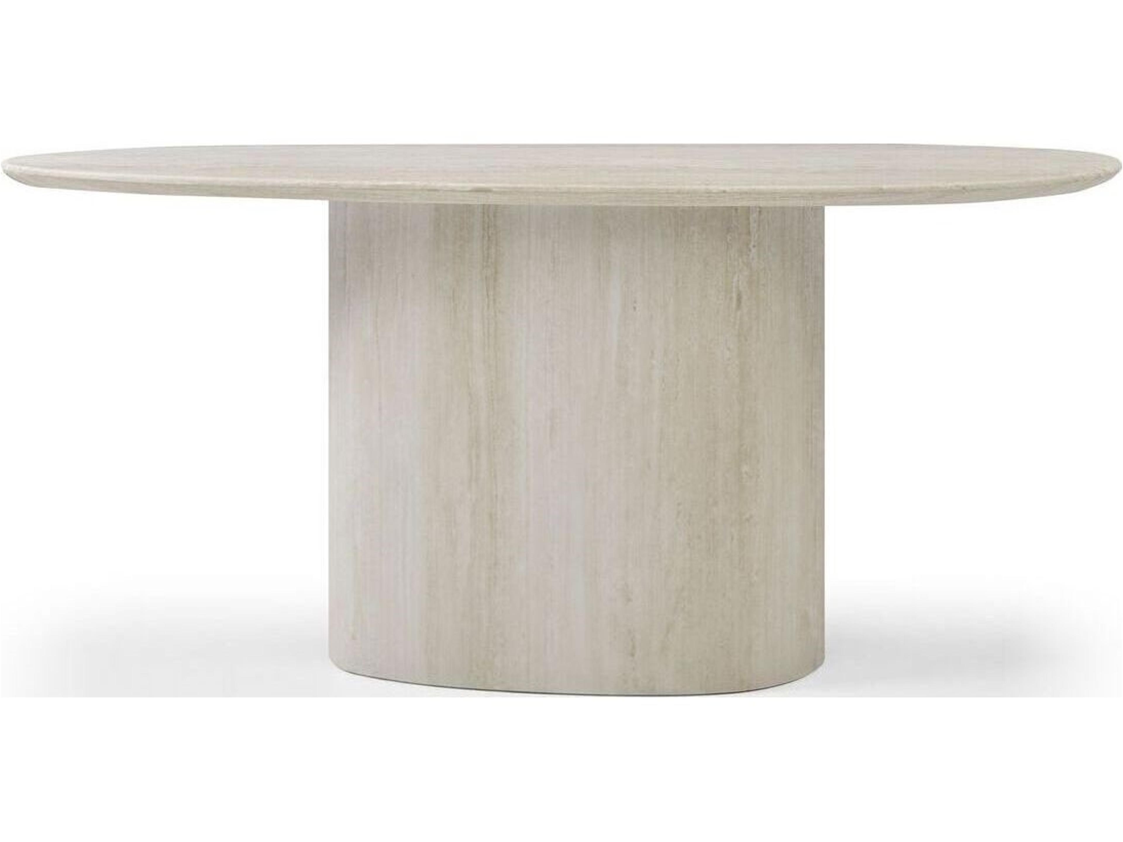 Petra Oval Marble Console Table