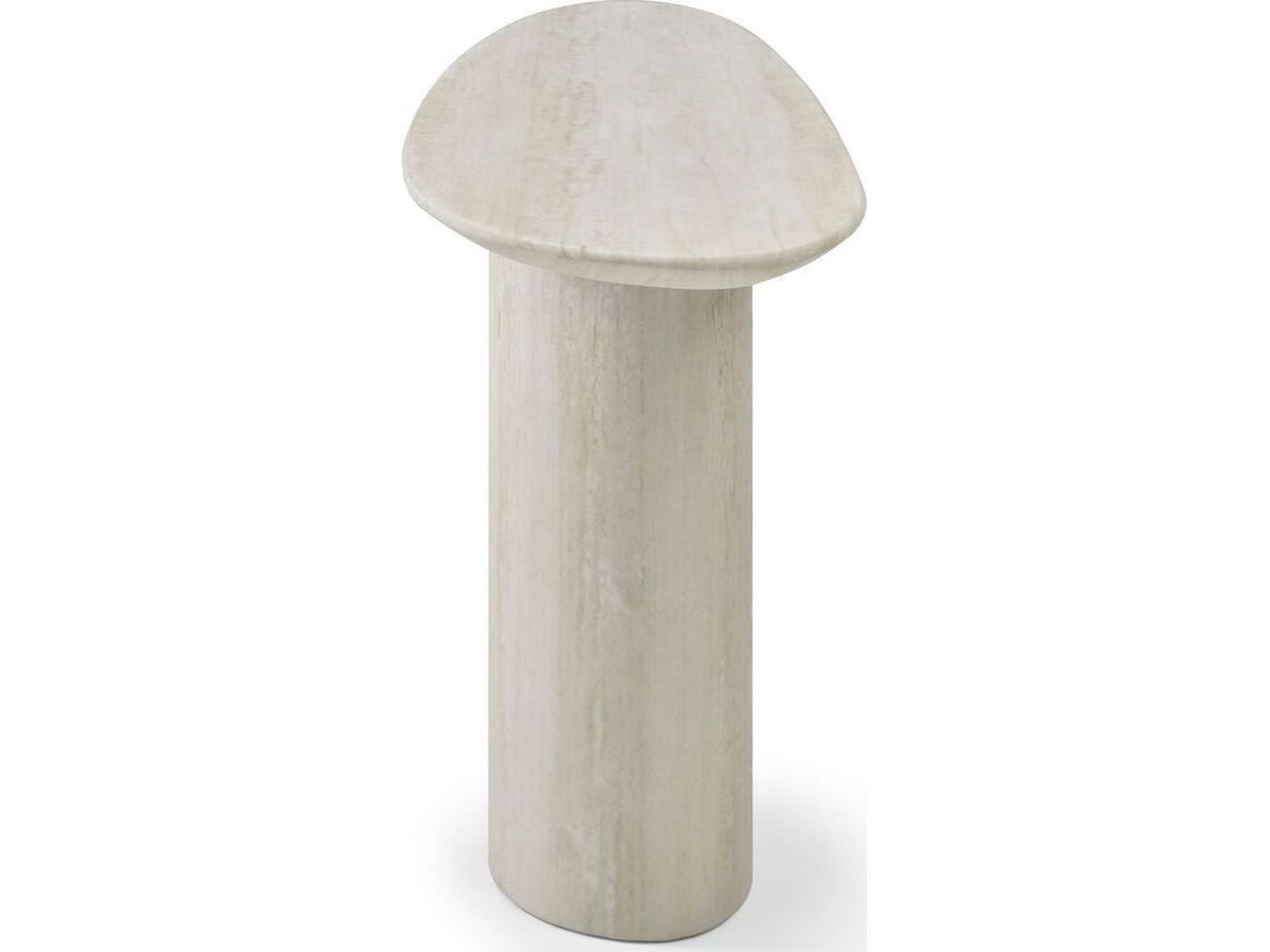 Whiteline Modern Living Petra Oval Marble Console Table