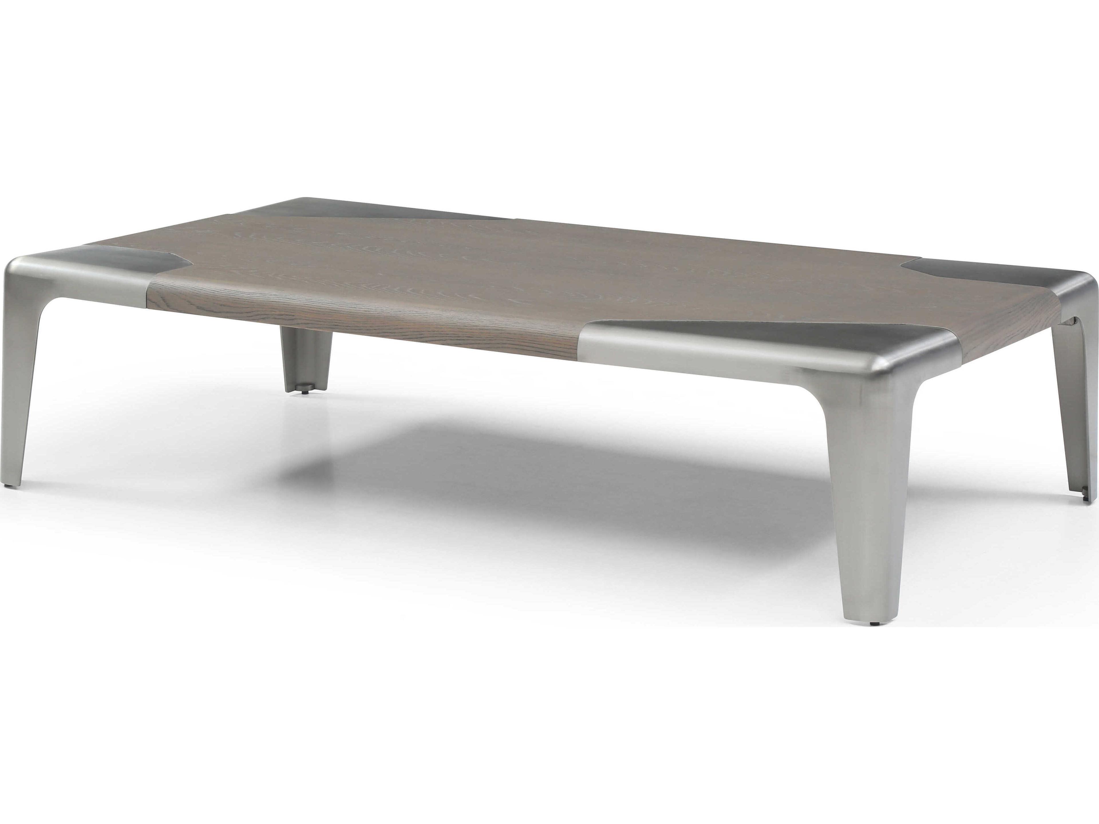 Elena Rectangular Wood Grey Coffee Table