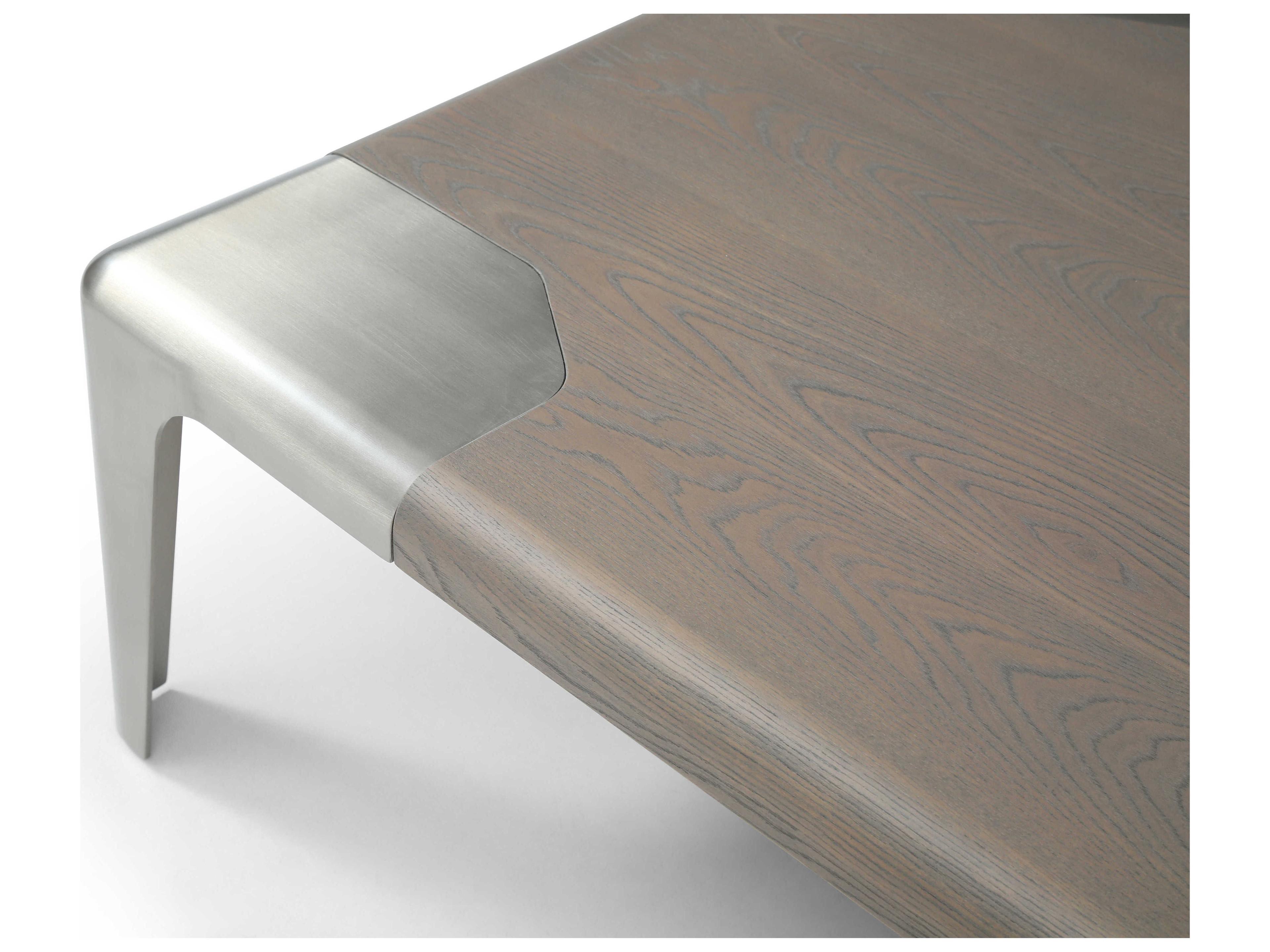 Whiteline Modern Living Elena Rectangular Wood Grey Coffee Table