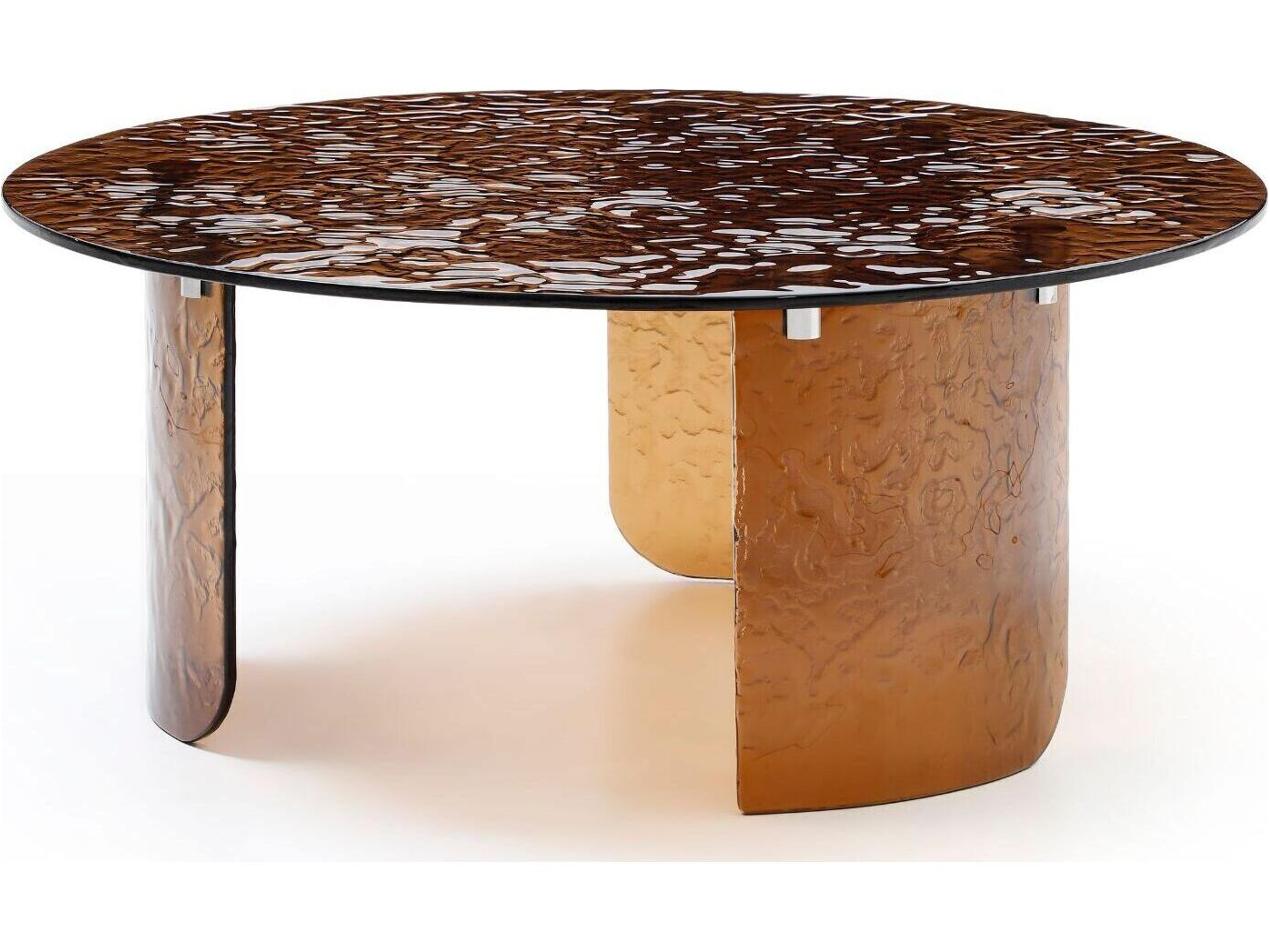 Whiteline Modern Living Rivelle Round Glass Coffee Table