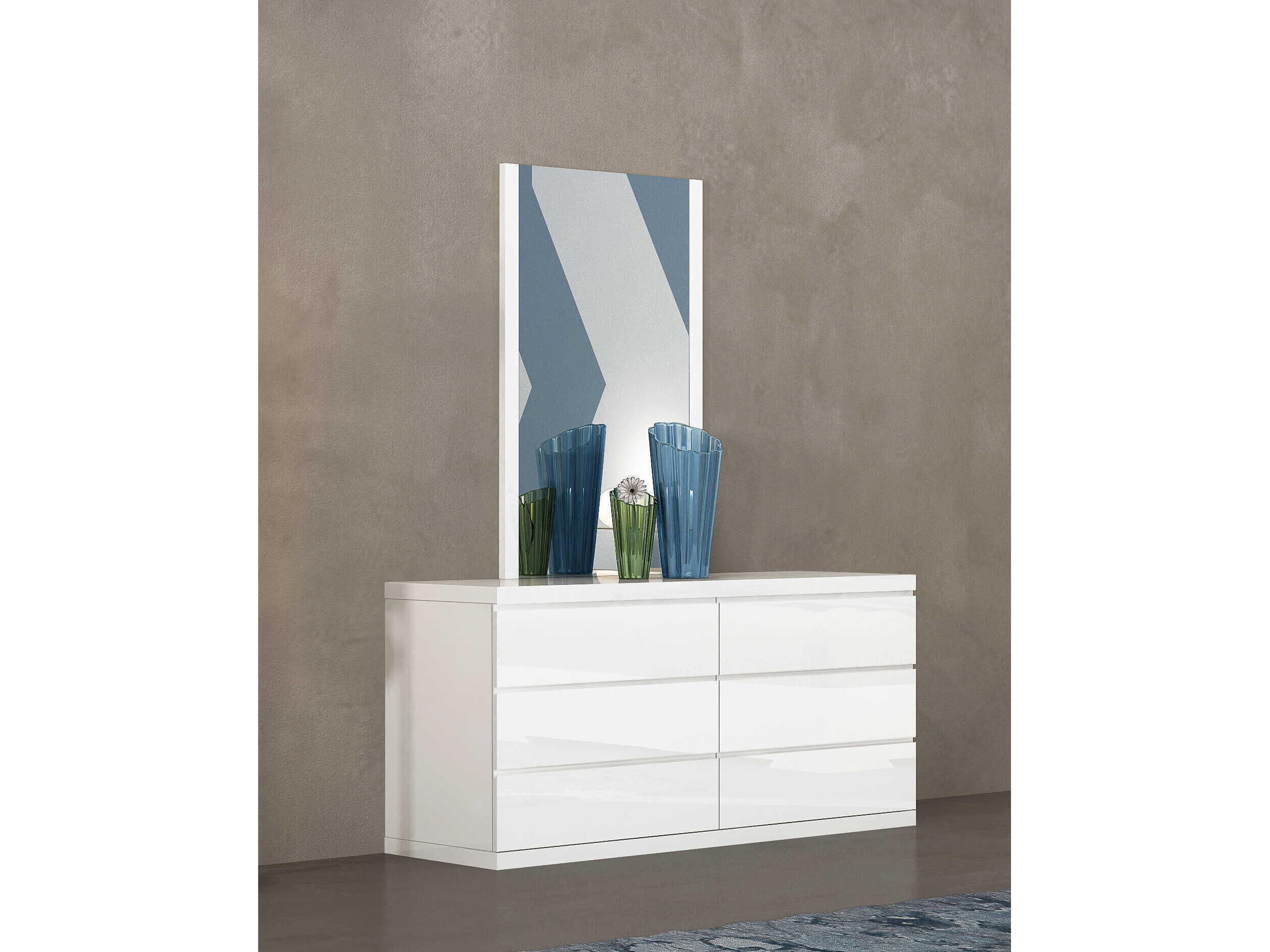 Whiteline Modern Living Anna 6-Drawers Double Dresser