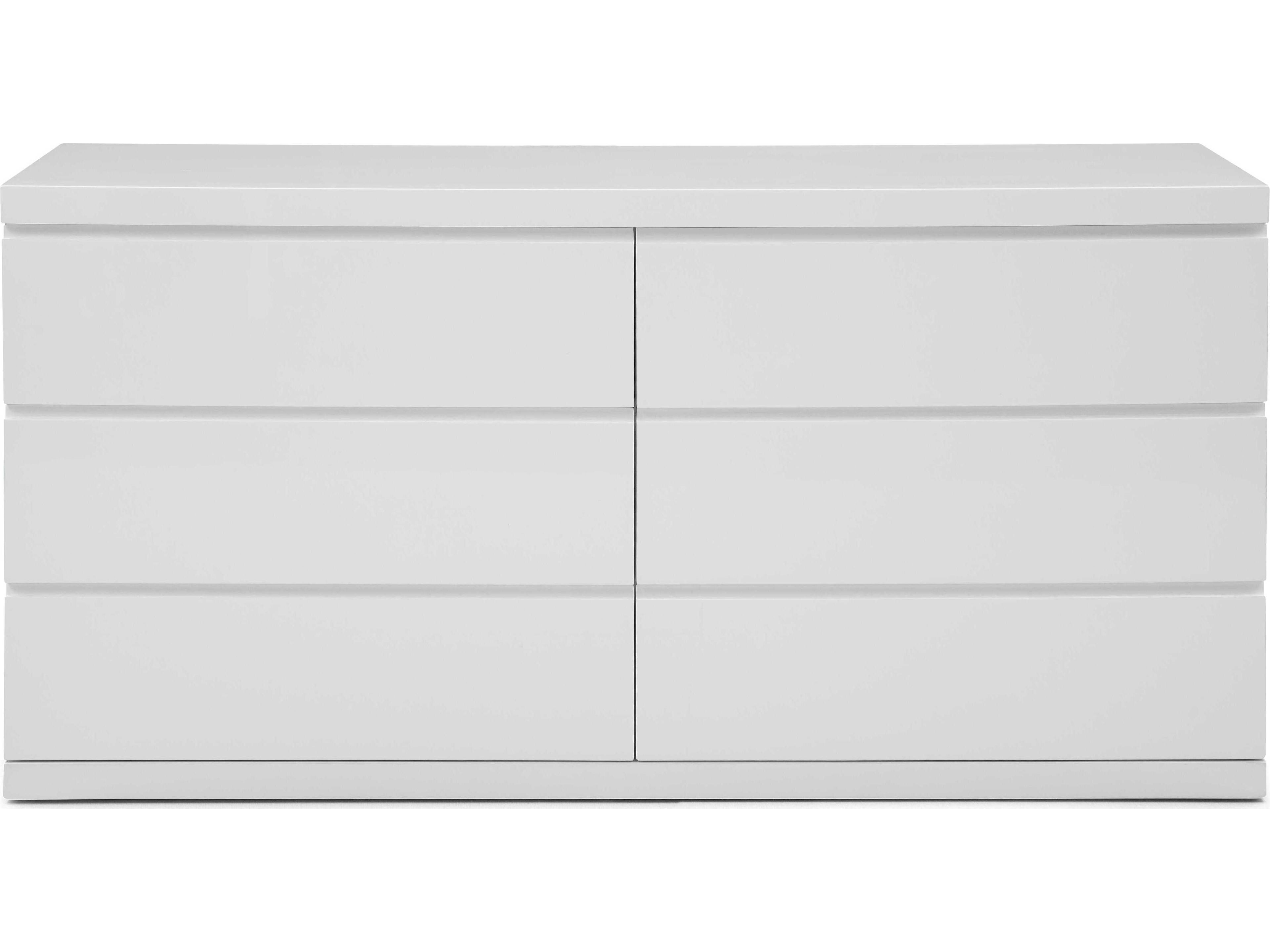 Whiteline Modern Living Anna 6-Drawers Double Dresser