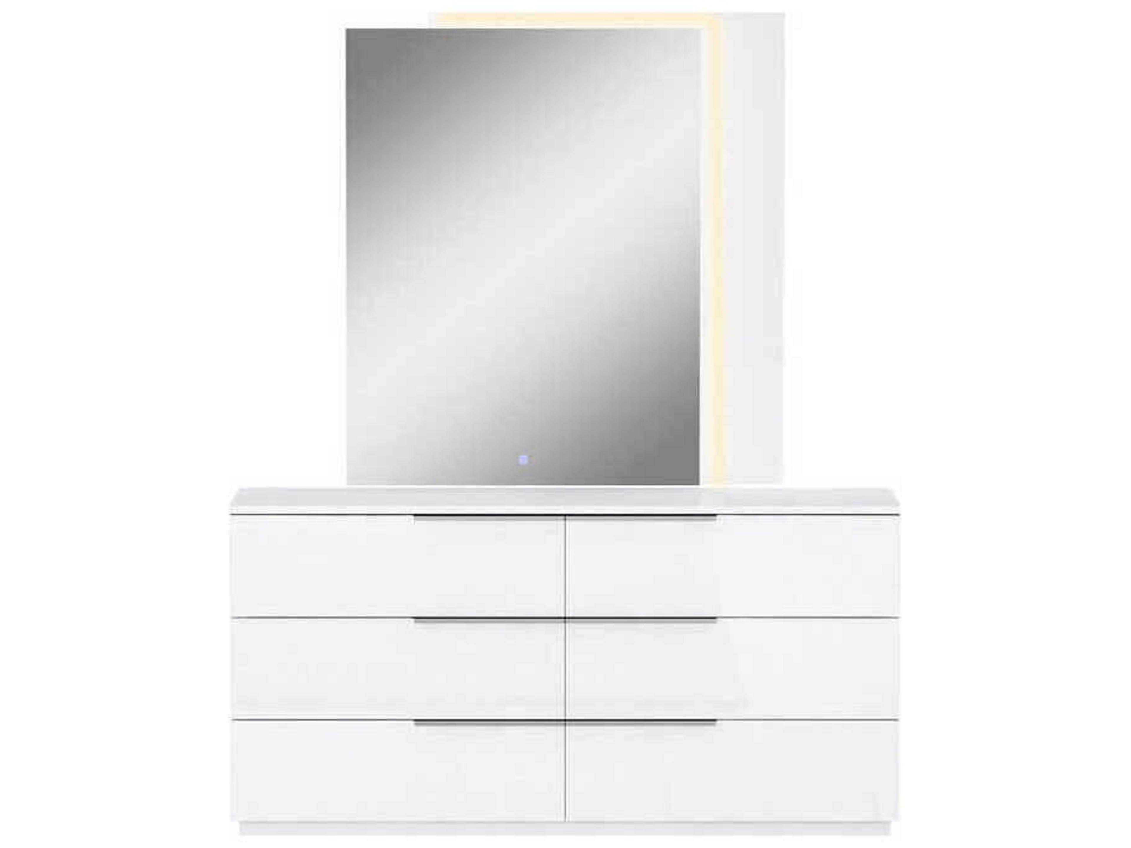 Whiteline Modern Living Damien 6-Drawers Double Dresser