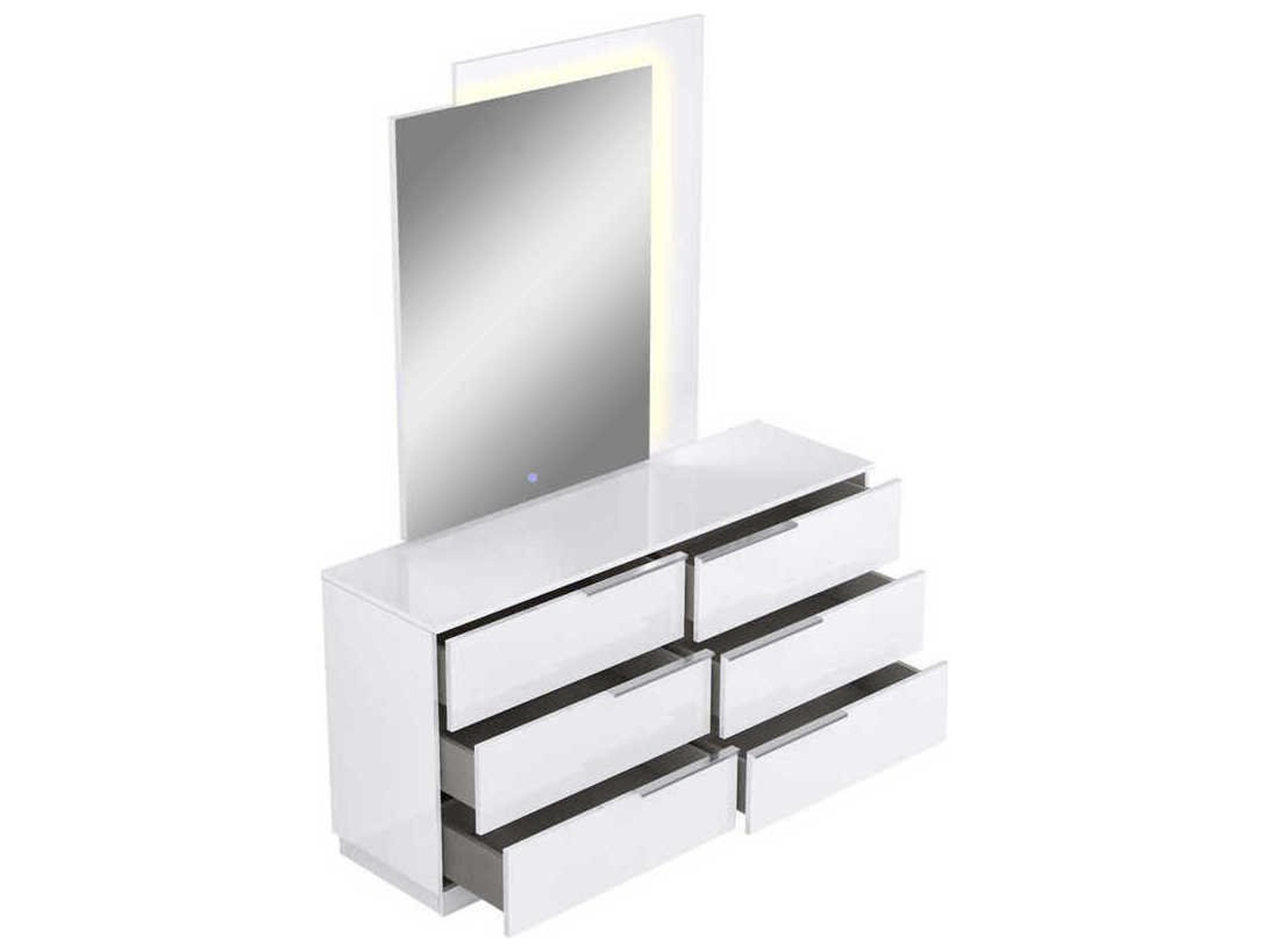 Whiteline Modern Living Damien 6-Drawers Double Dresser