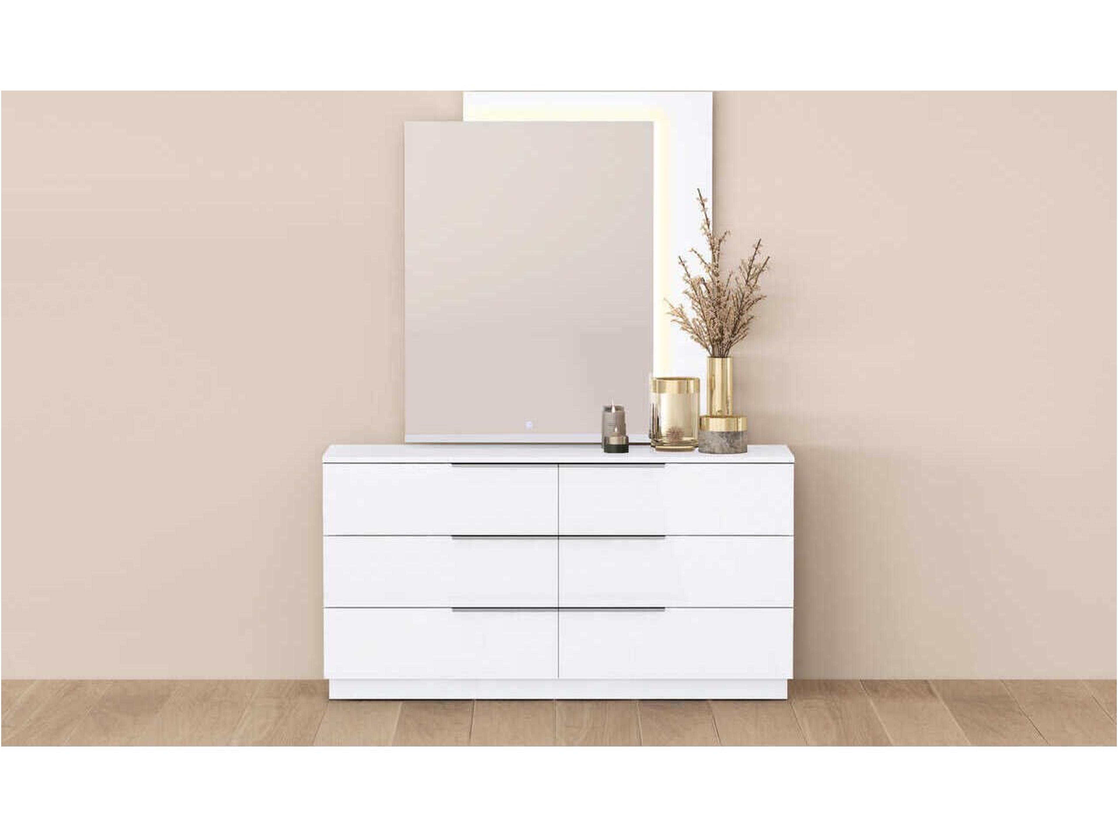 Whiteline Modern Living Damien 6-Drawers Double Dresser