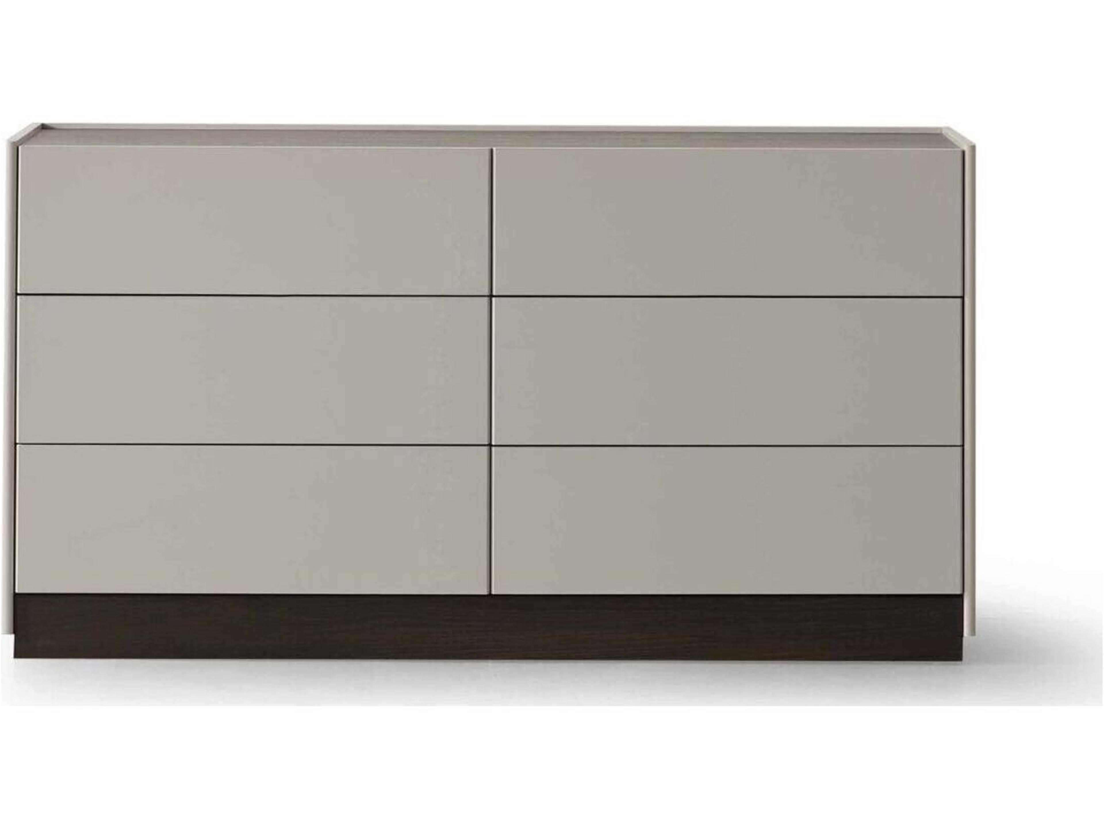 Raphael 6-Drawers Gray Double Dresser