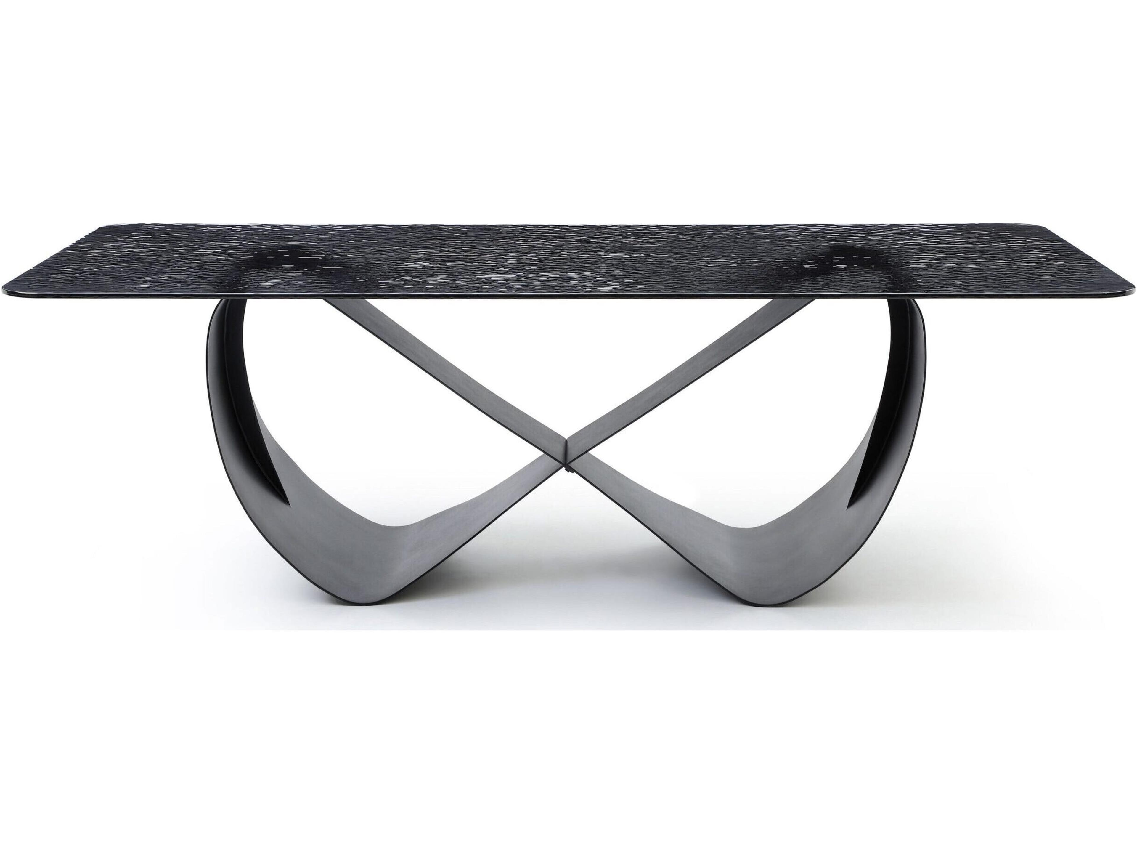 Tiffany Rectangular Glass Dining Table