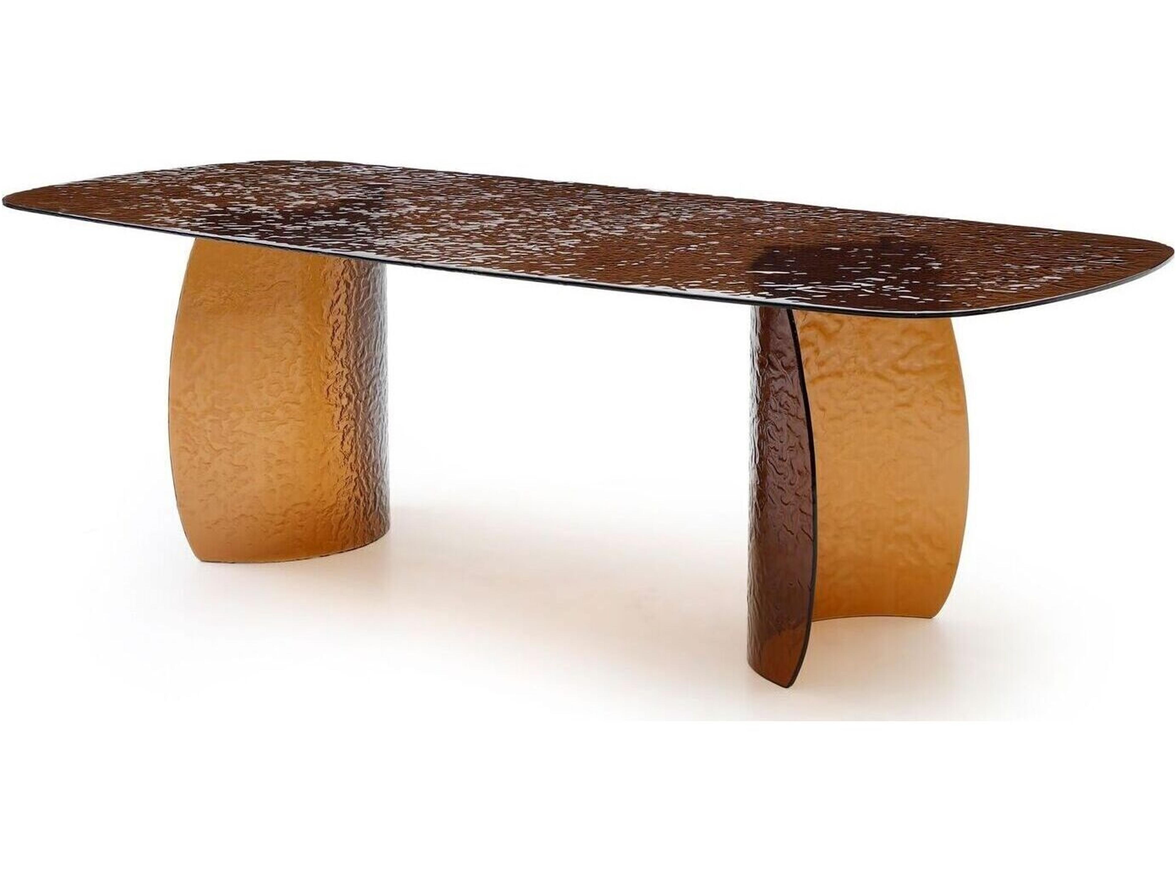 Whiteline Modern Living Rivelle Rectangular Glass Dining Table