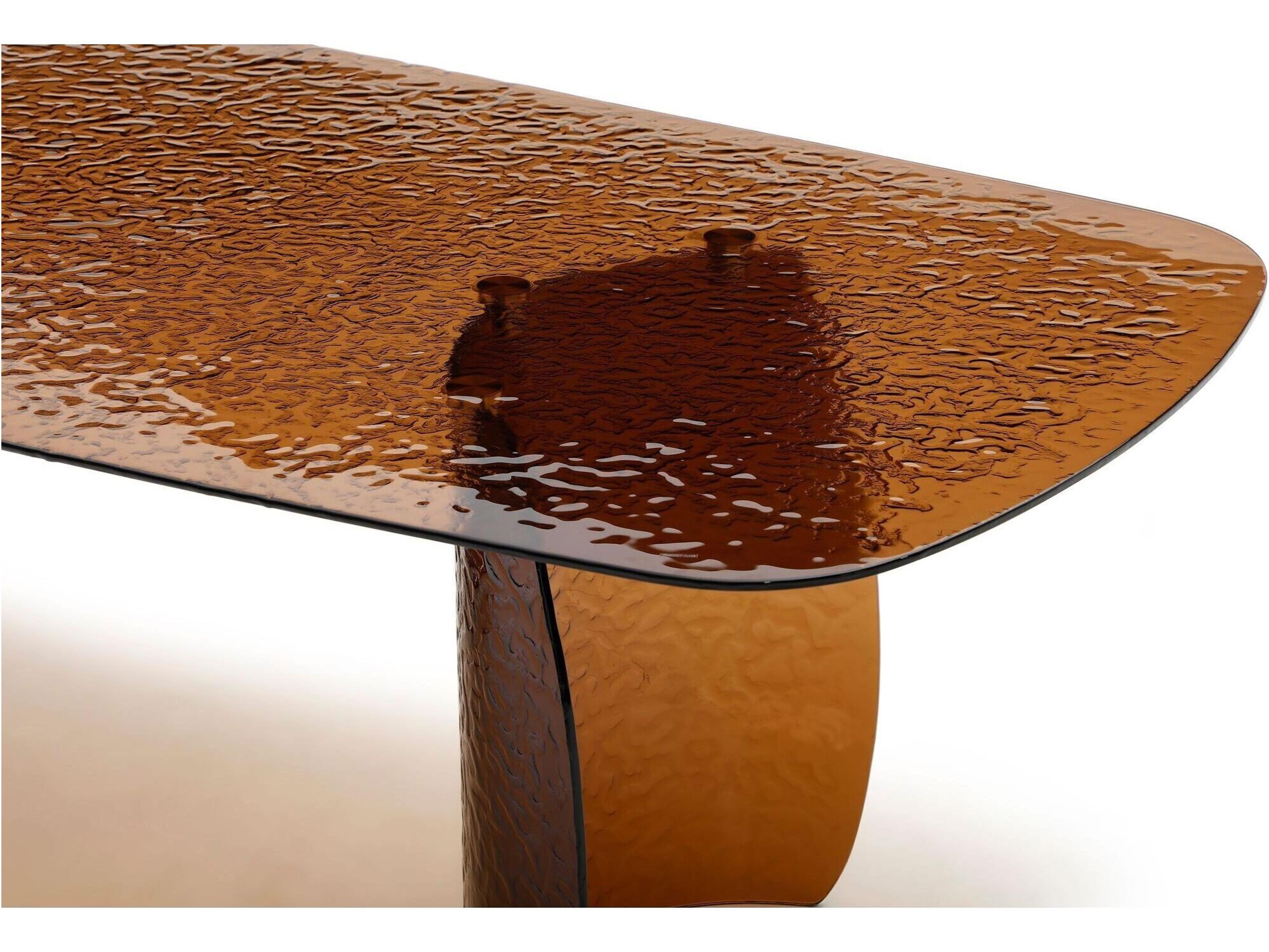 Whiteline Modern Living Rivelle Rectangular Glass Dining Table