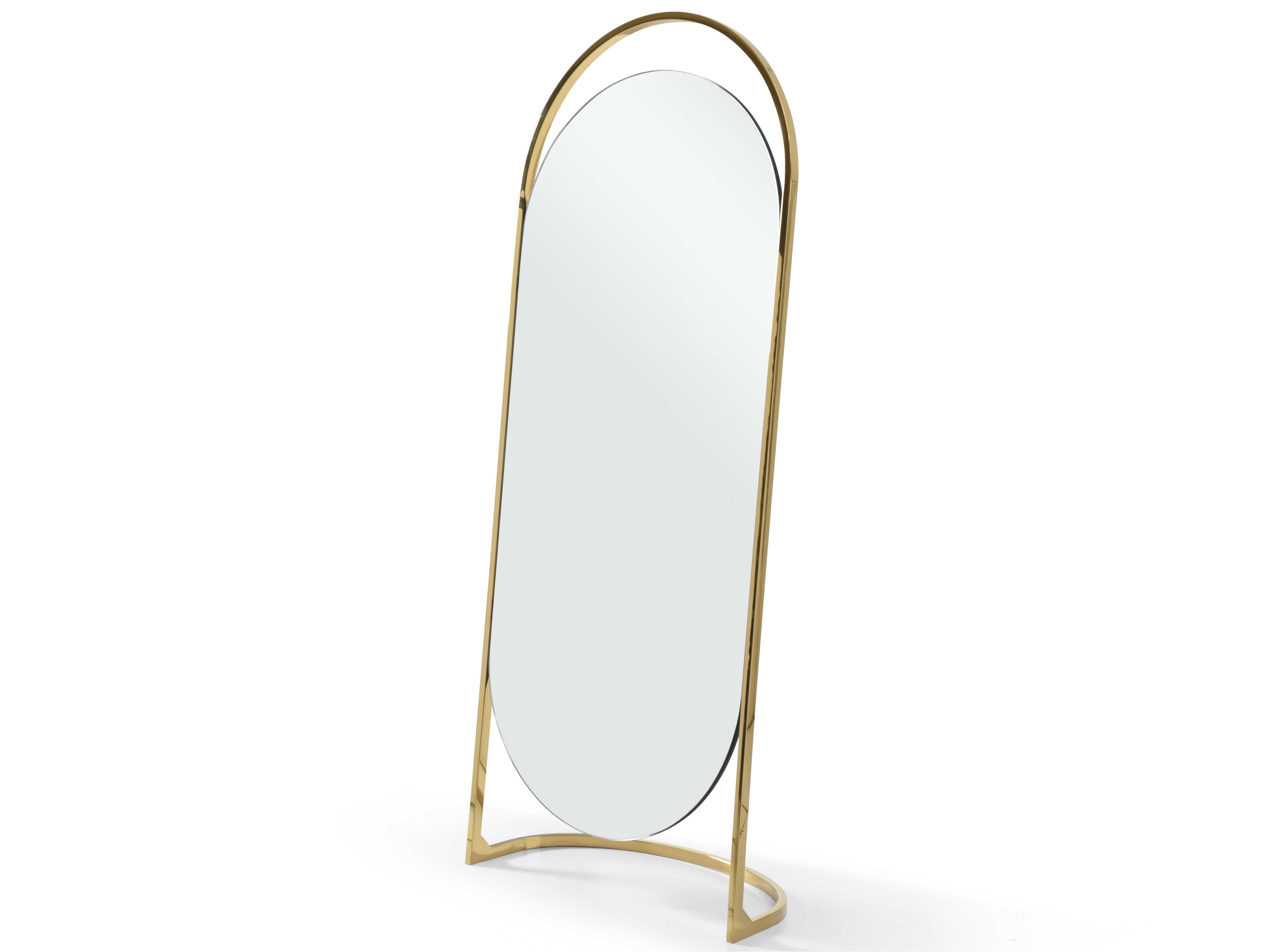 Whiteline Modern Living Celina Clear Floor Mirror
