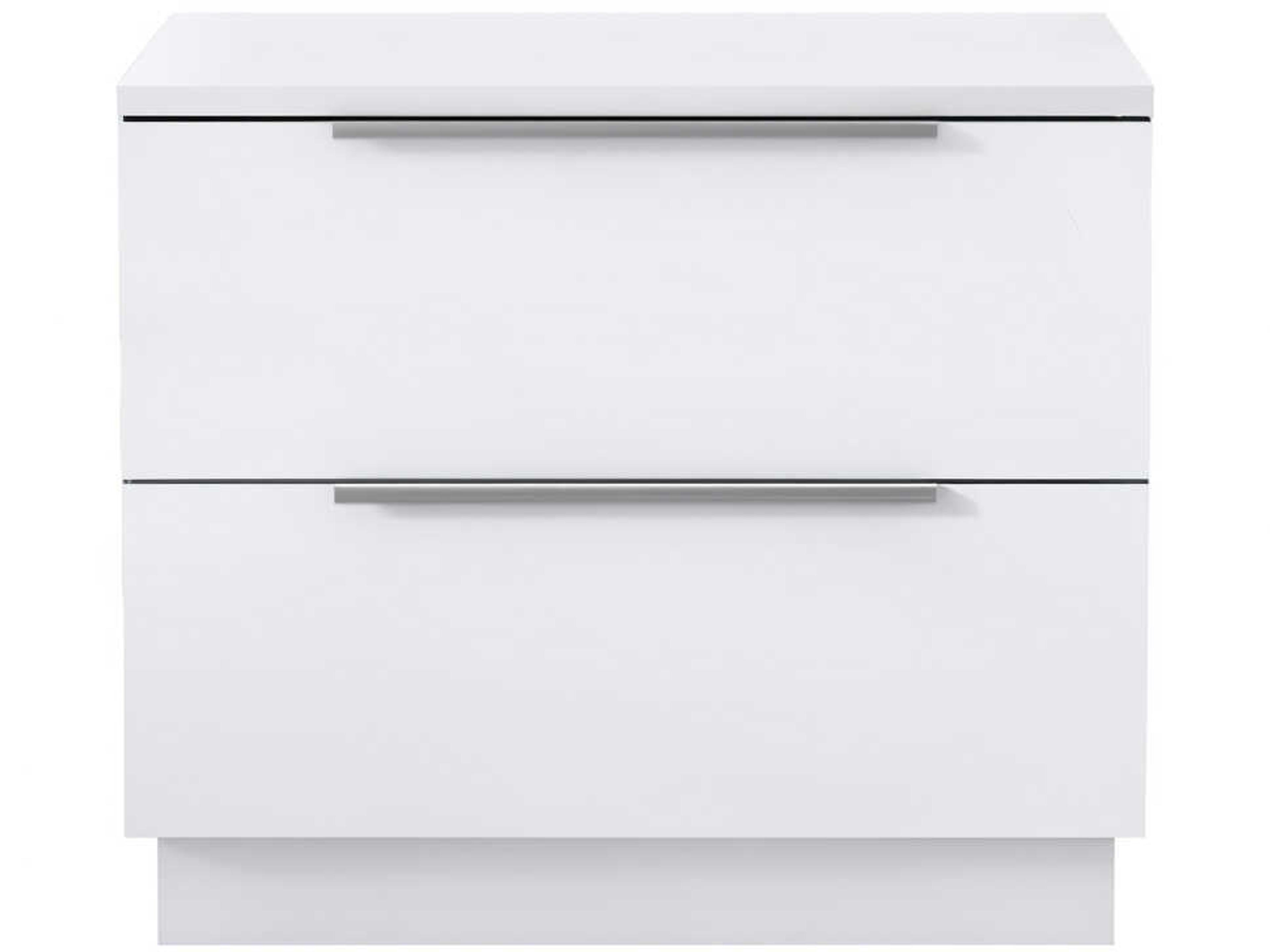 Whiteline Modern Living Damien 2-Drawers Nightstand