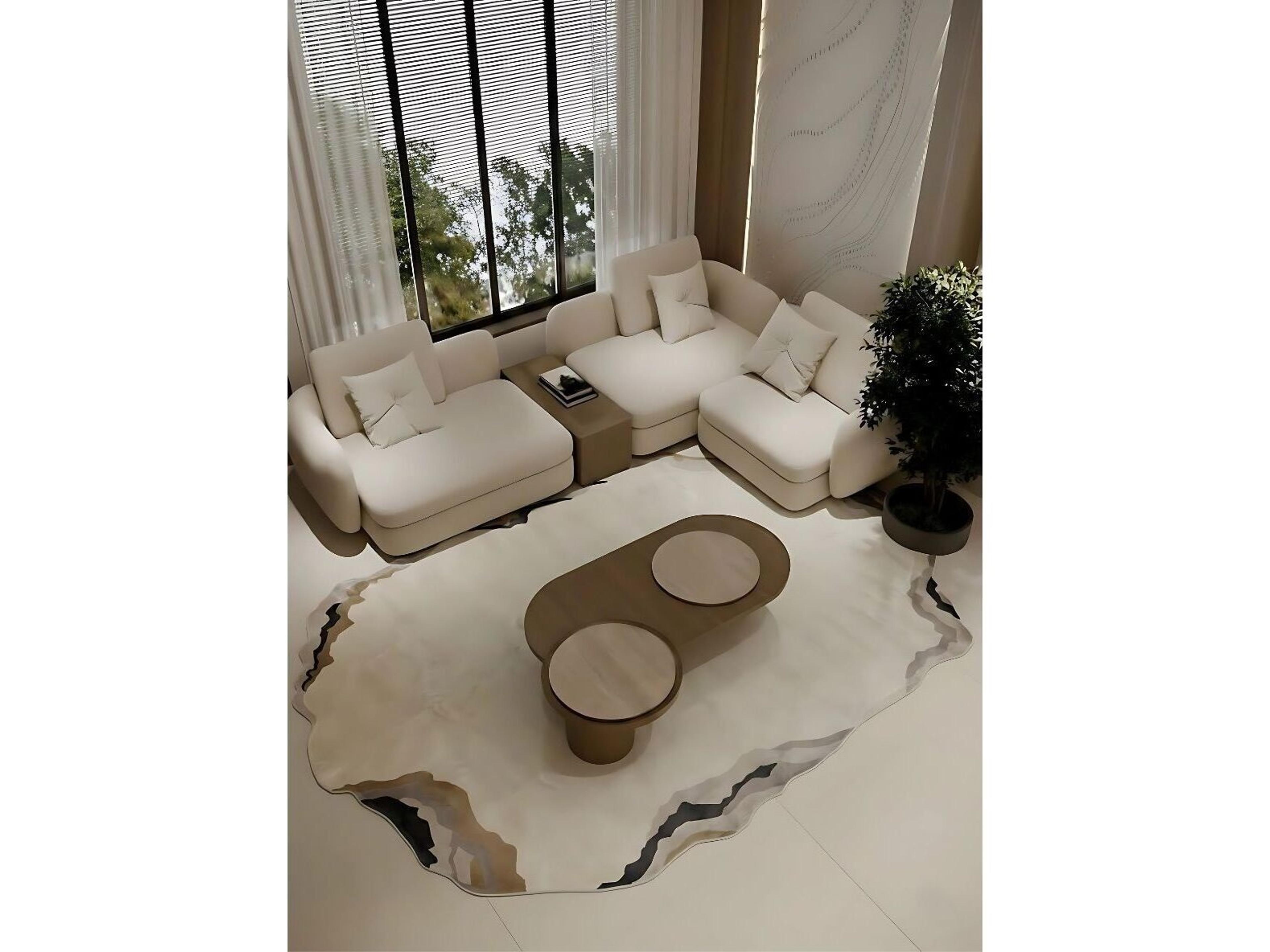 Whiteline Modern Living Isadora Abstract Area Rug