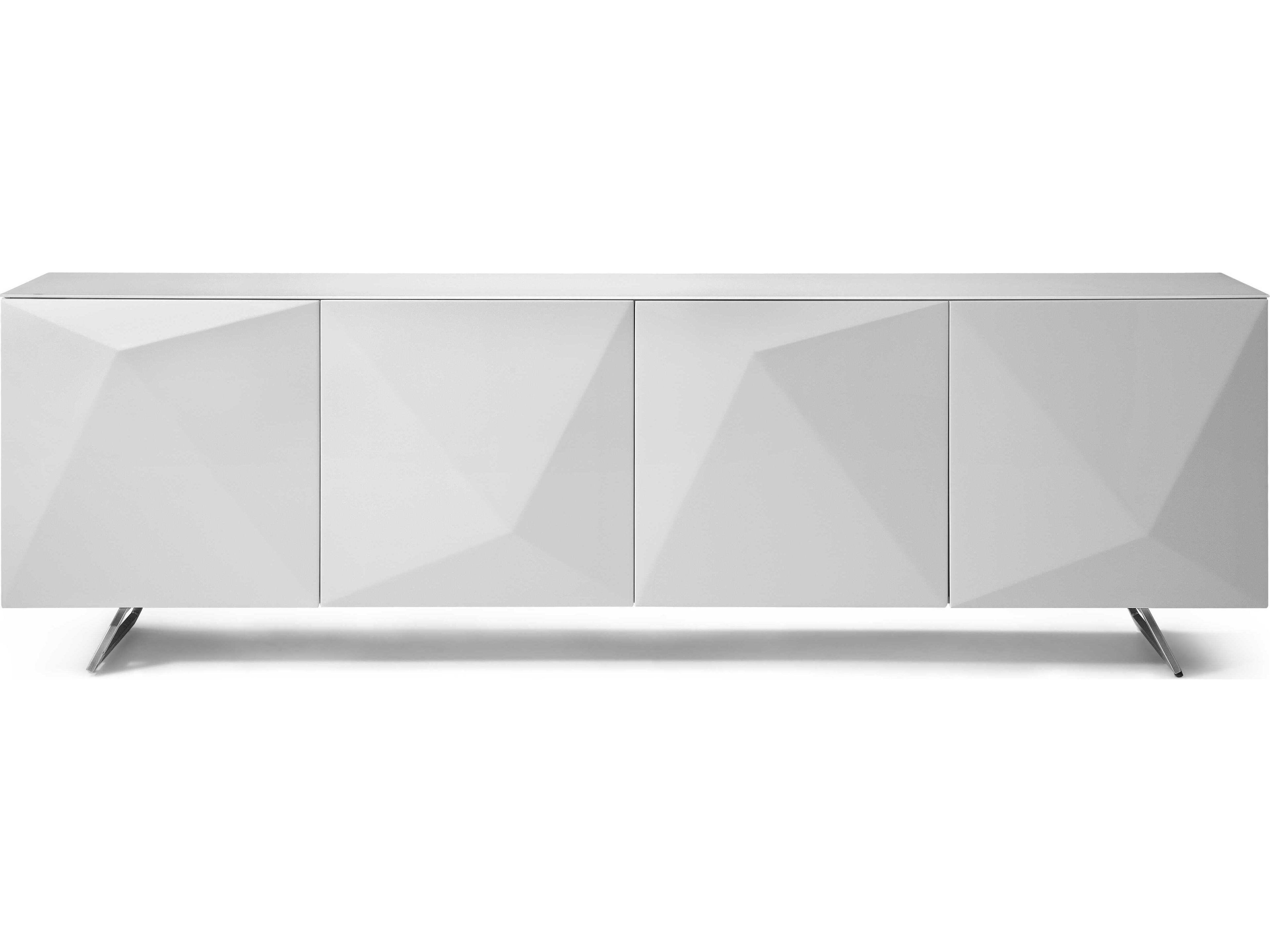 Whiteline Modern Living Samantha 94" White Sideboard