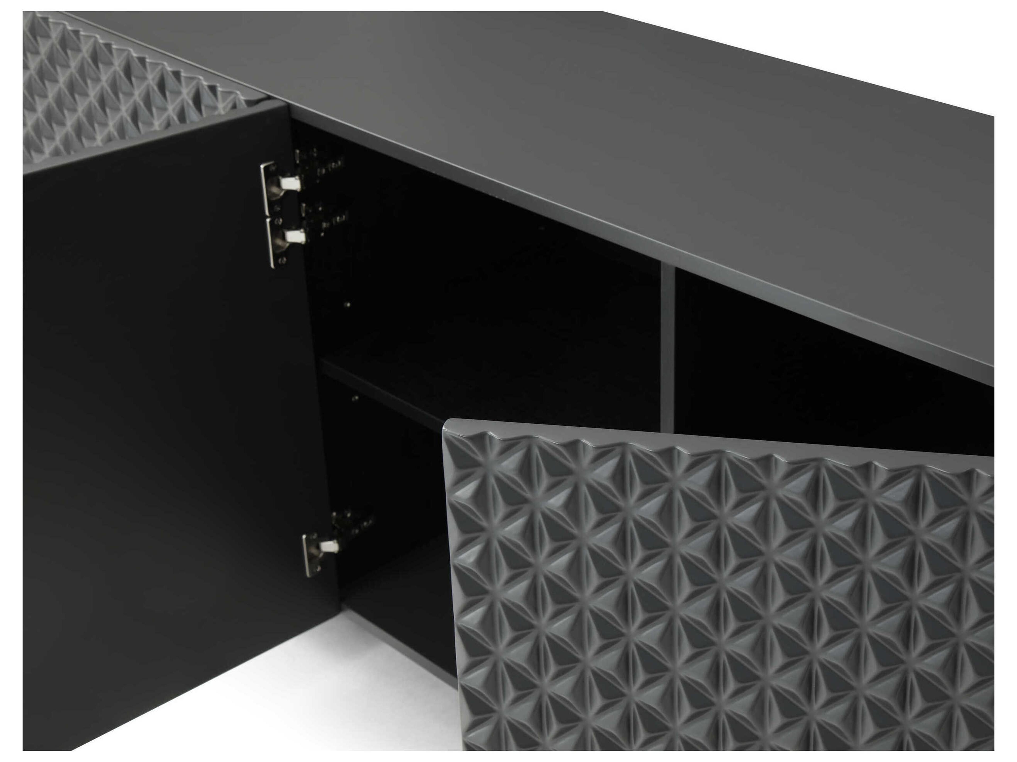 Whiteline Modern Living Harper 94" Dark Grey Sideboard