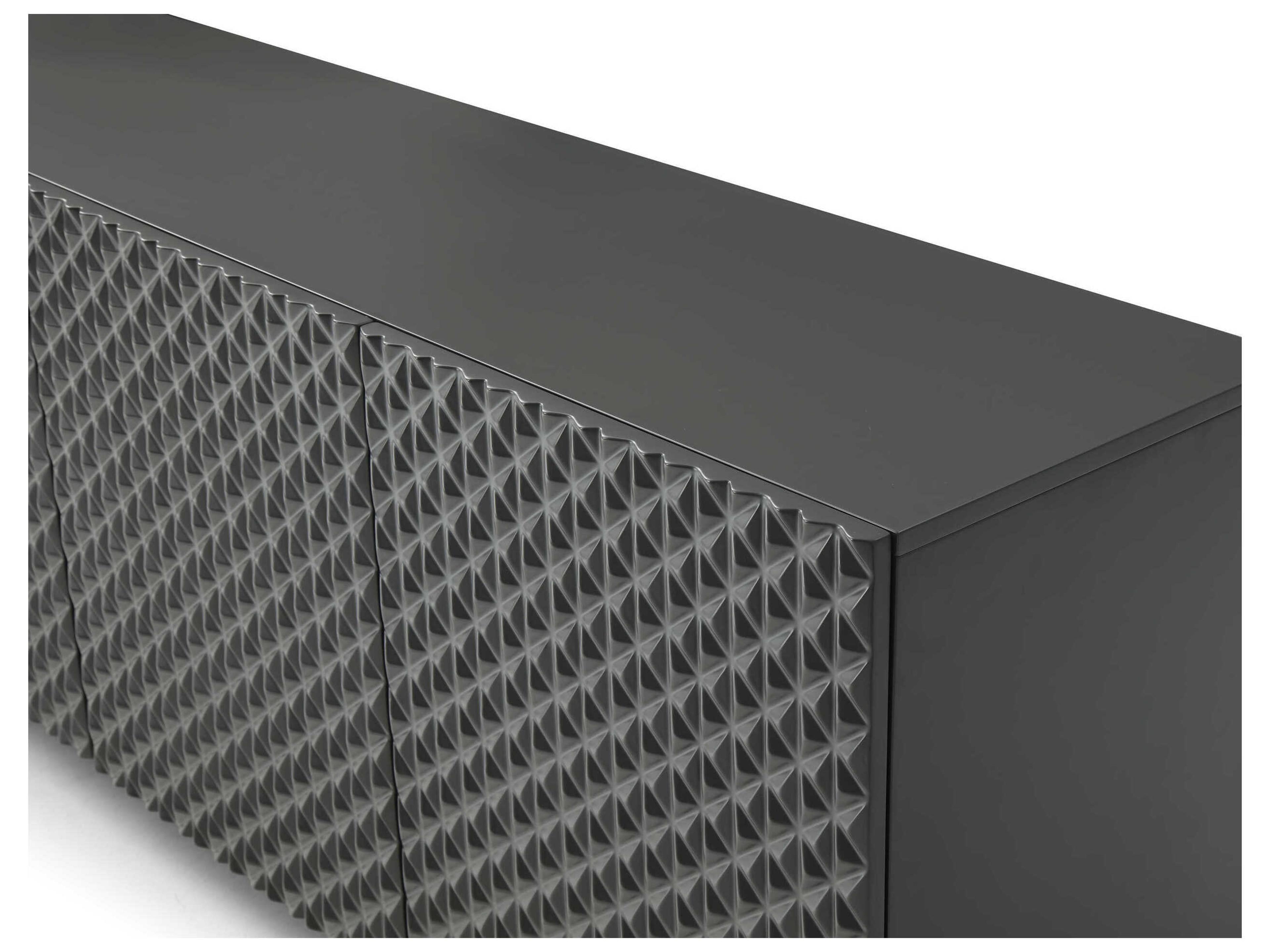 Whiteline Modern Living Harper 94" Dark Grey Sideboard