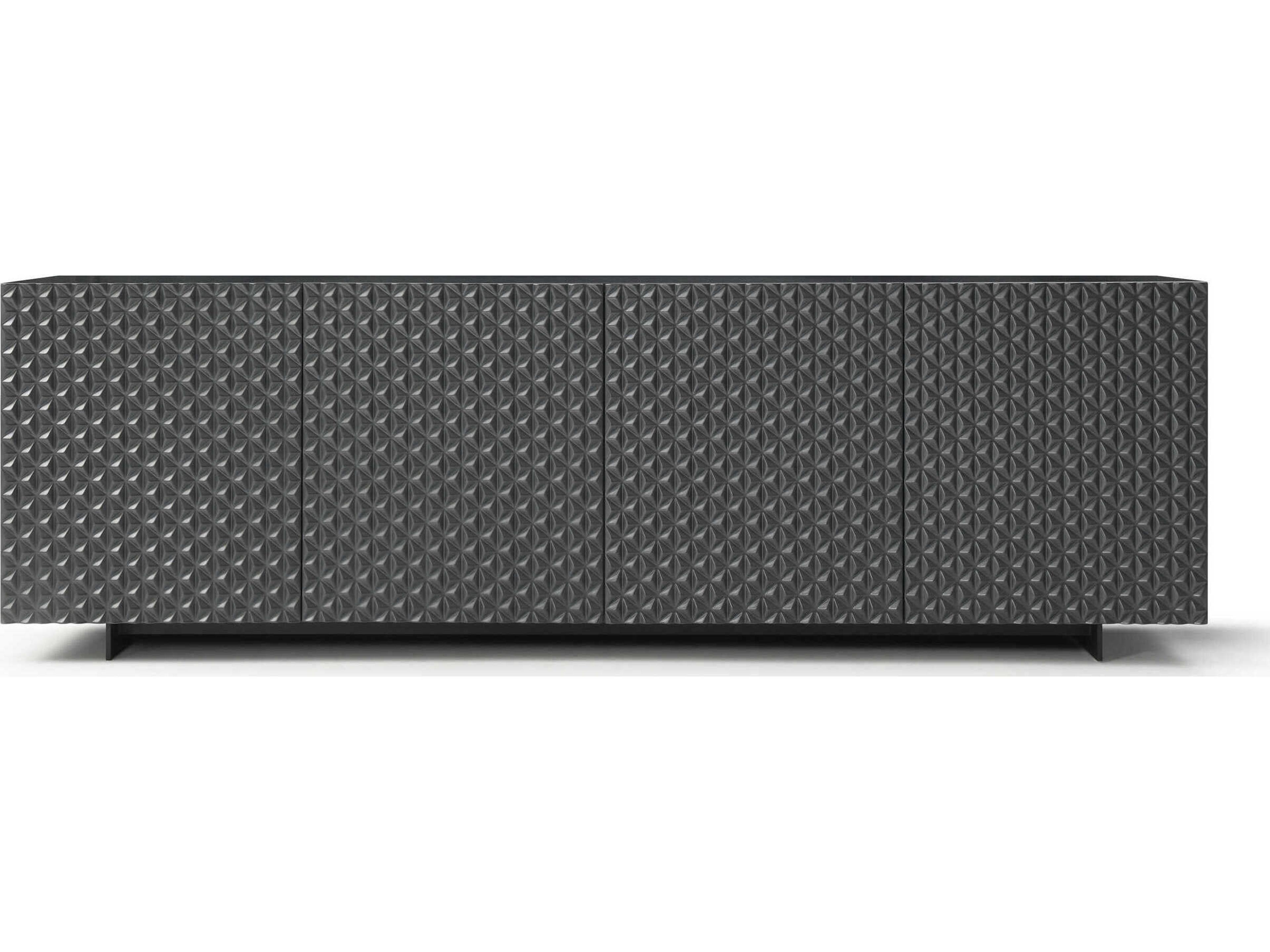 Whiteline Modern Living Harper 94" Dark Grey Sideboard