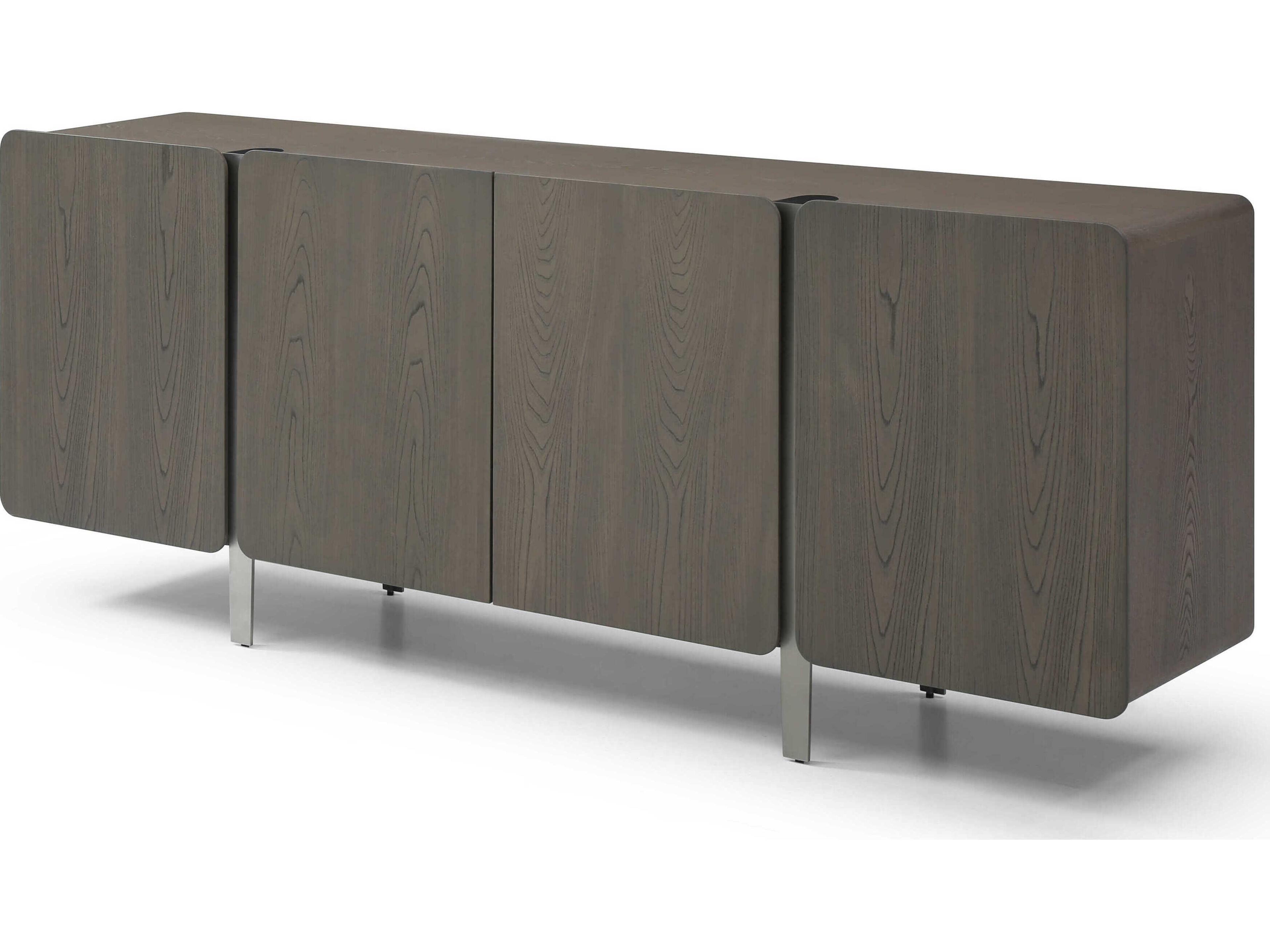 Elena 79" Ash Wood Grey Sideboard