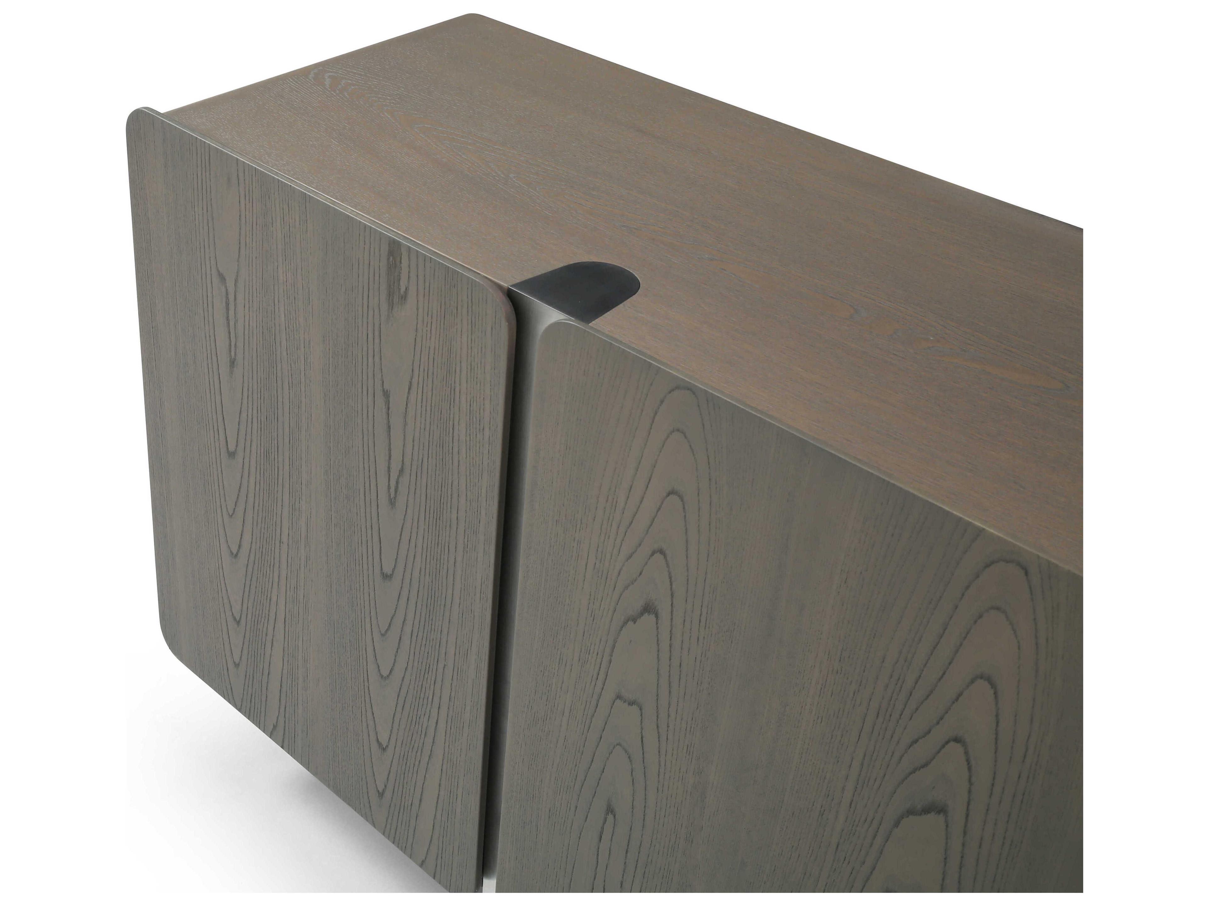 Whiteline Modern Living Elena 79" Ash Wood Grey Sideboard