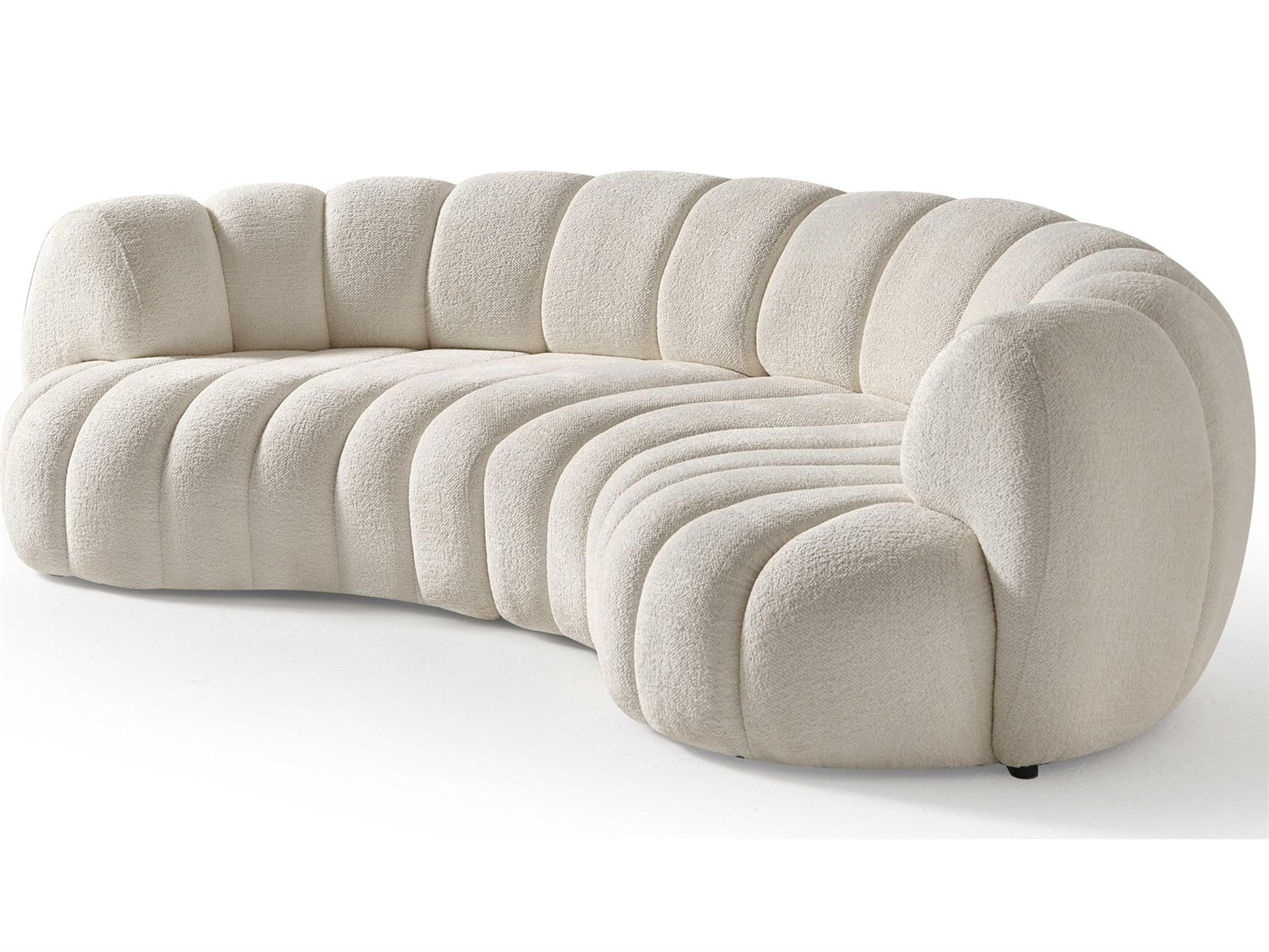 Rhodes White Upholstered Sofa