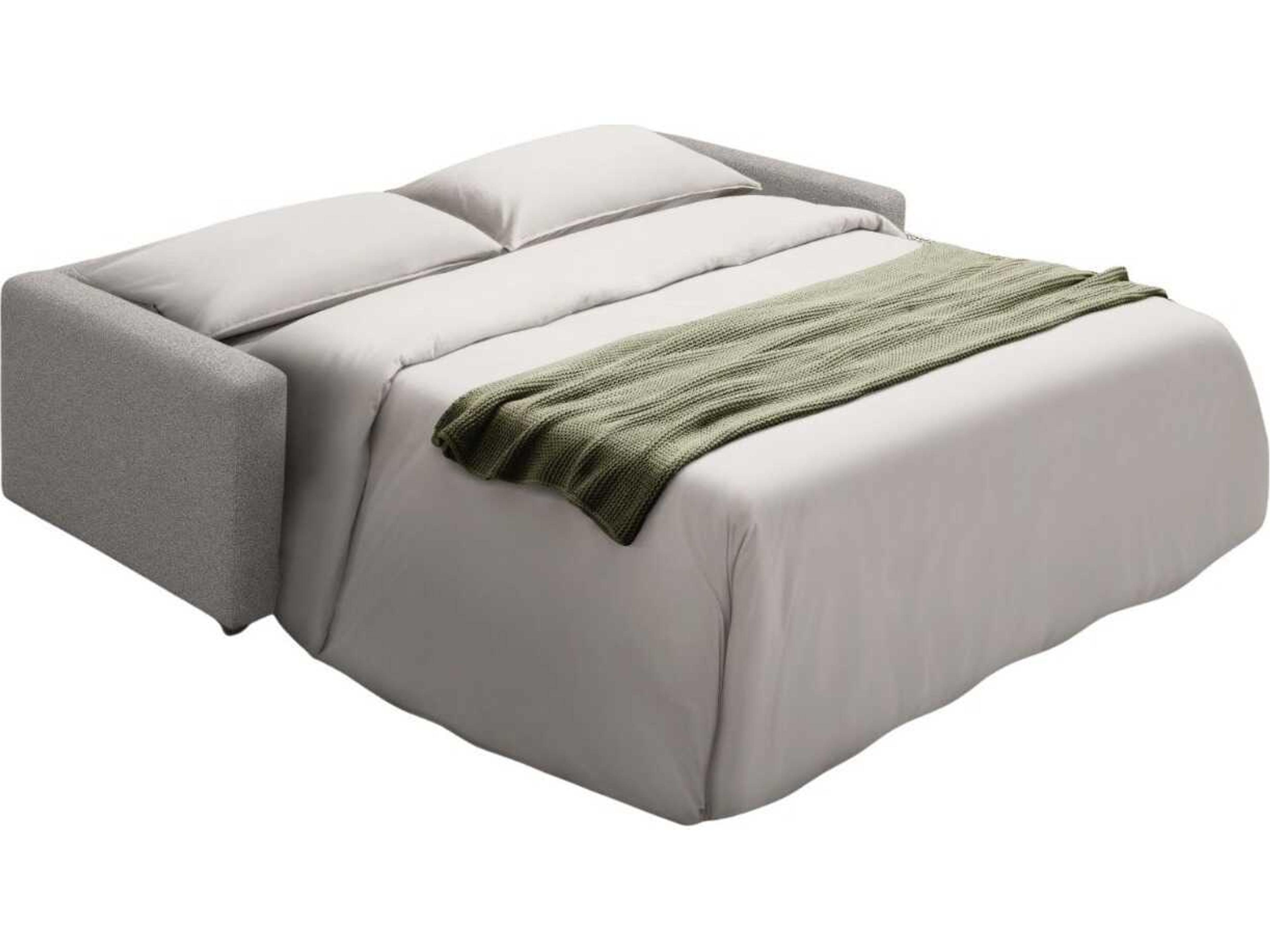 Whiteline Modern Living Balance Light Grey Upholstered Sofa Bed
