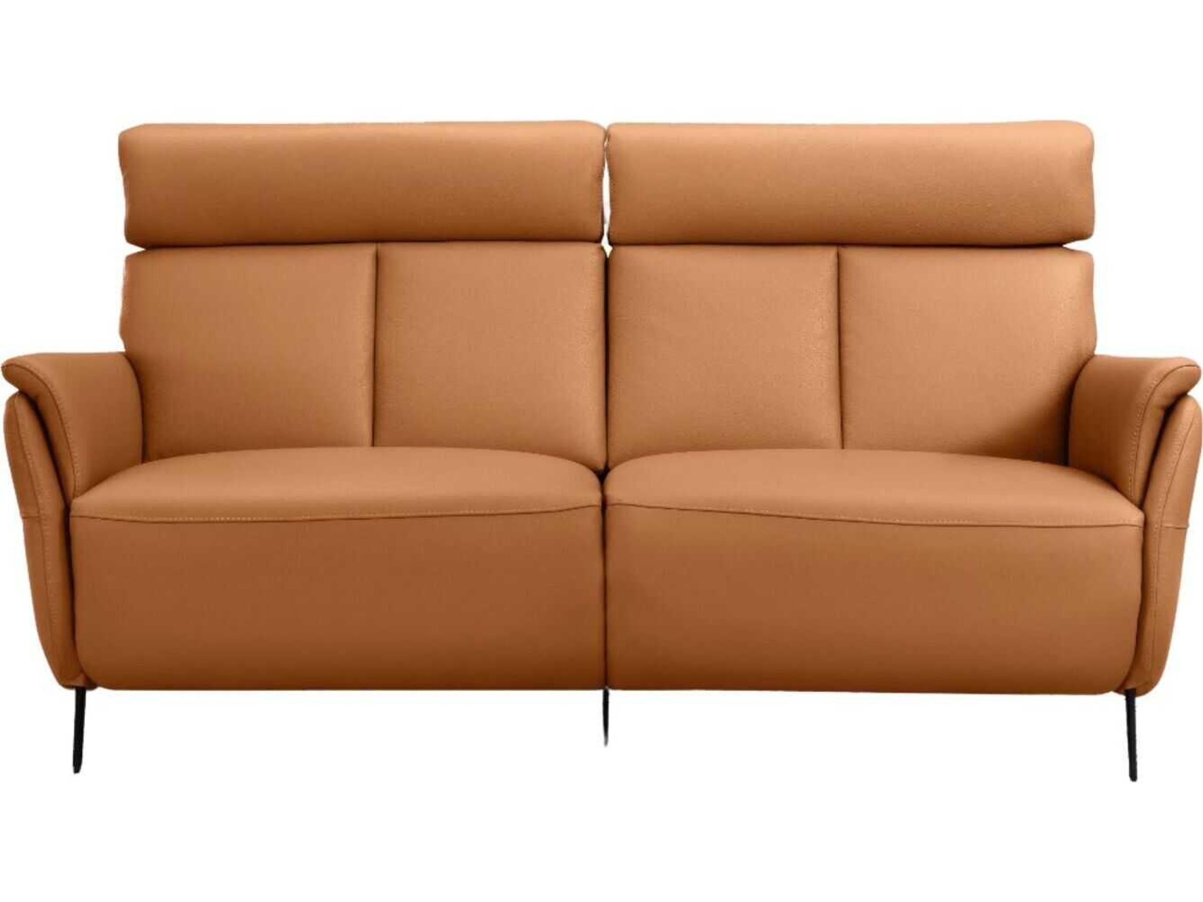 Beverly Camel Tan Leather Sofa