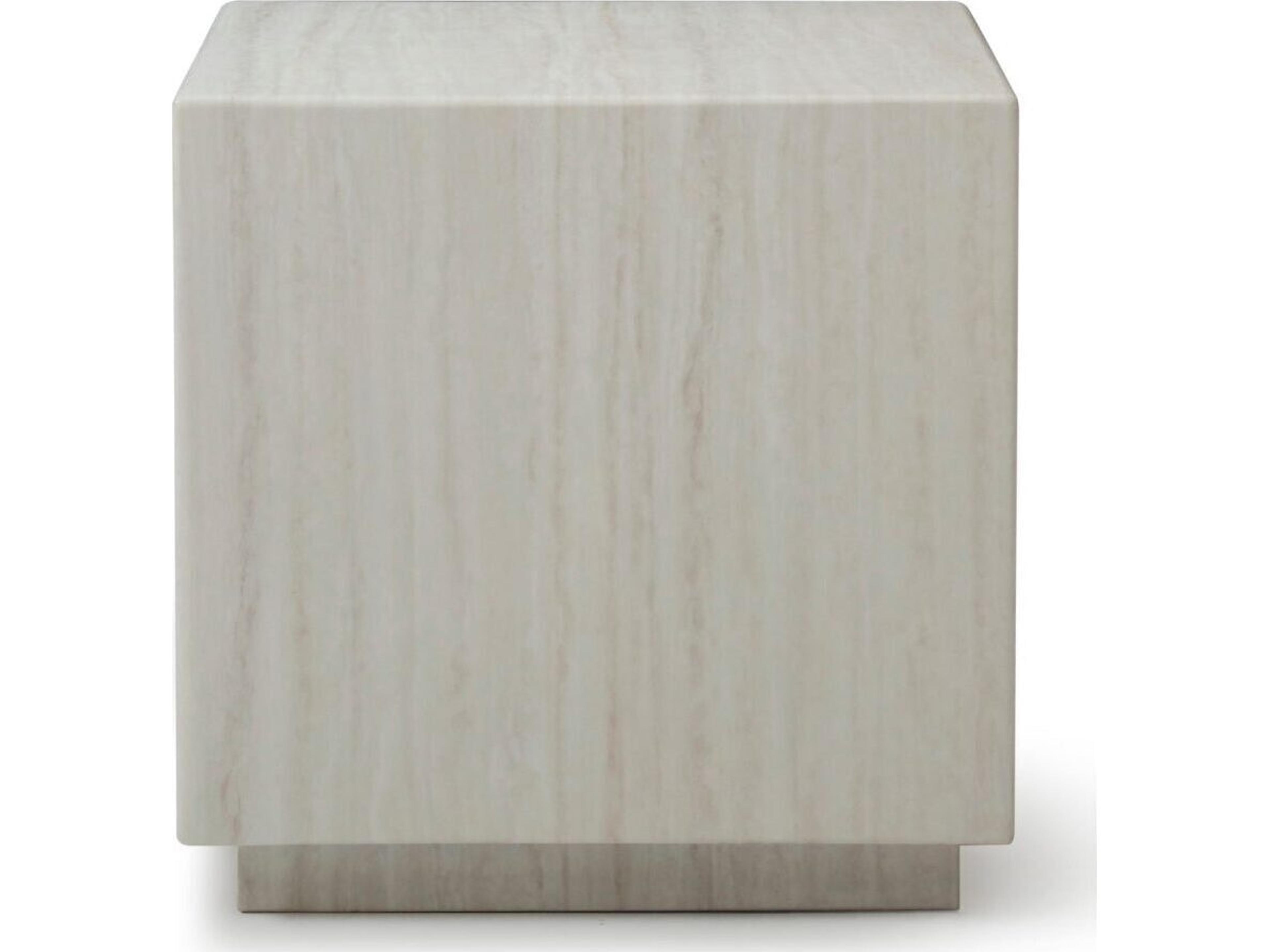Iris Square Marble End Table