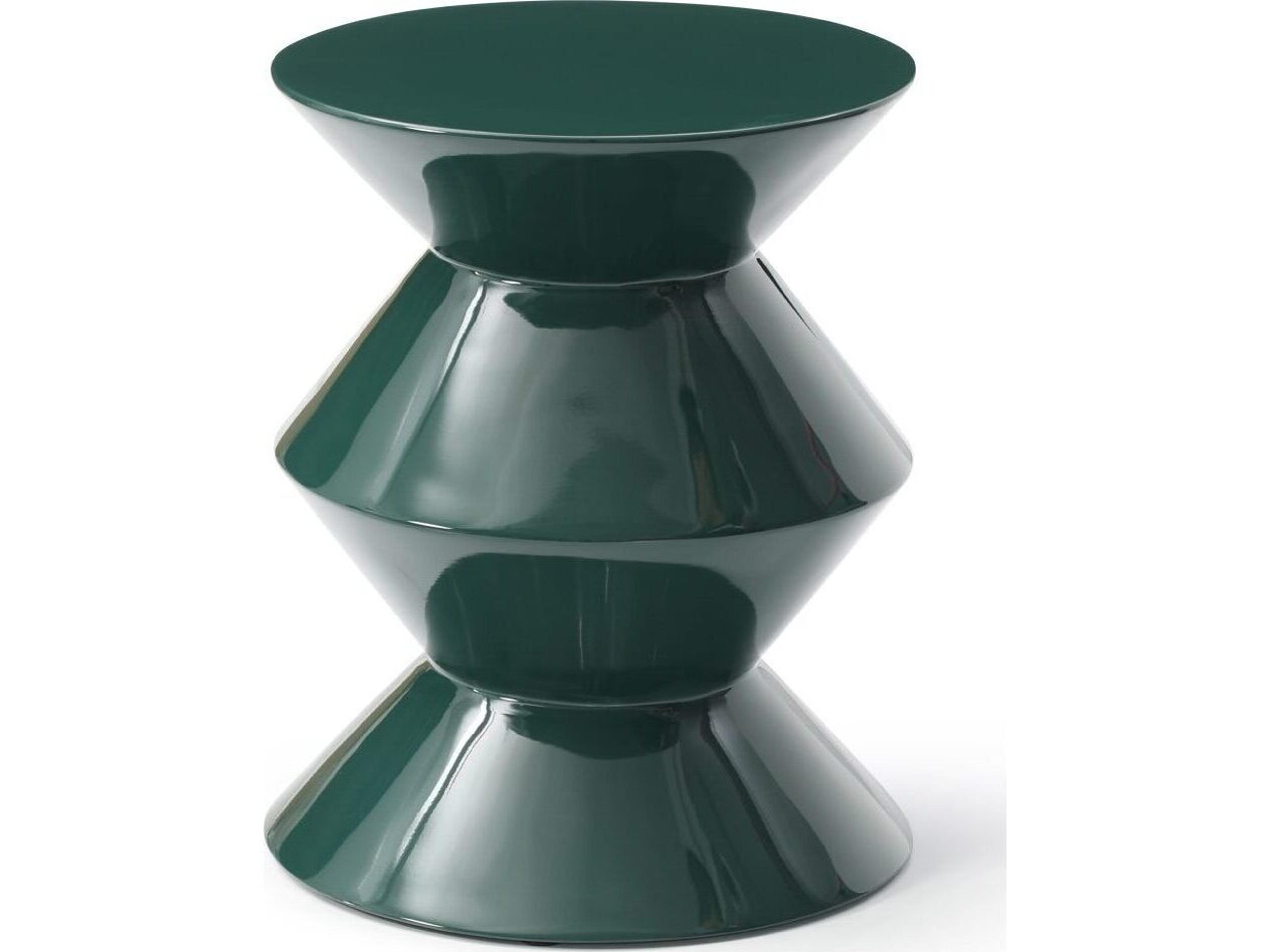 Whiteline Modern Living Joy Round Marble End Table