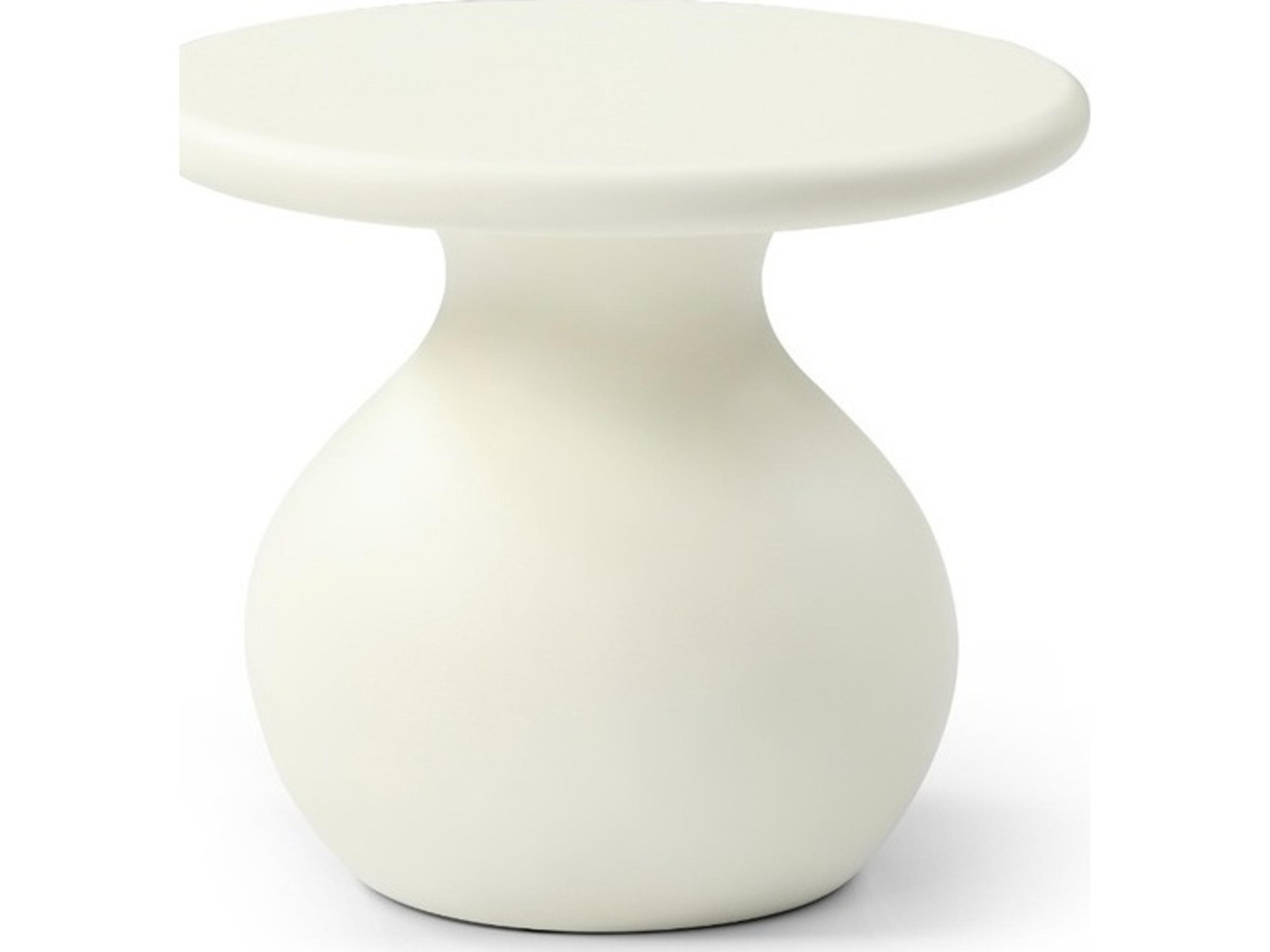 Luisa Round Glass End Table